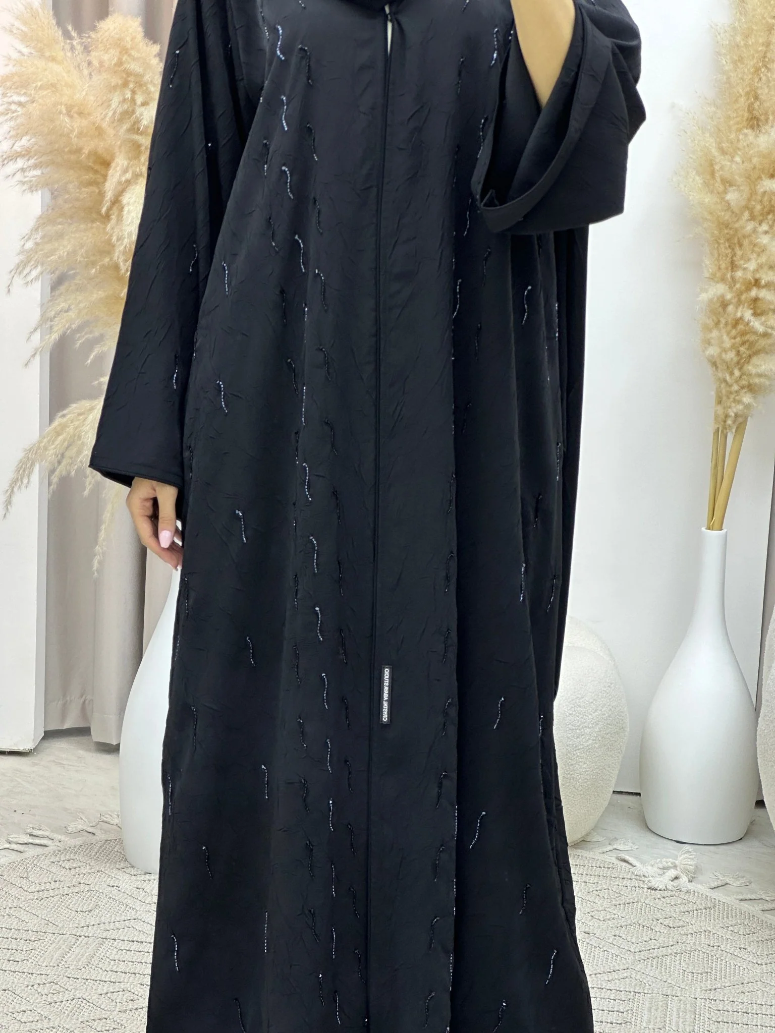 C Ramadan Black Eid Abaya 68 - Image 3
