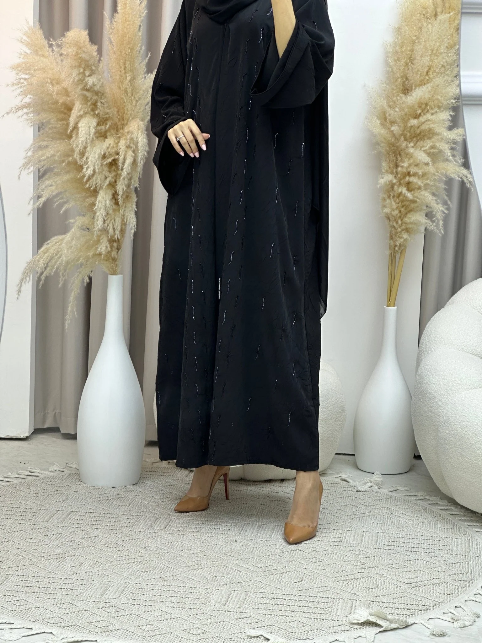 C Ramadan Black Eid Abaya 68 - Image 4