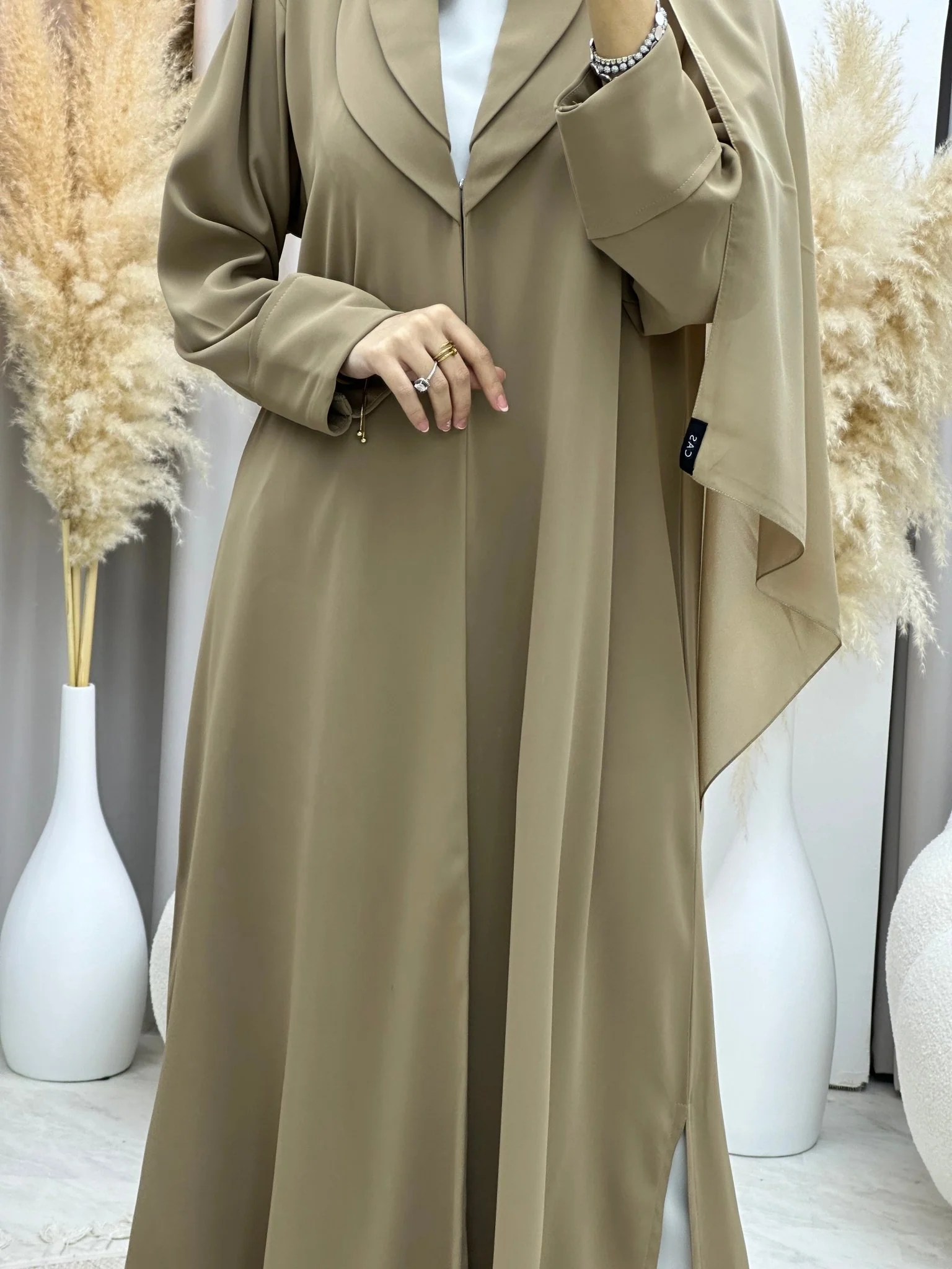 C 0003-01 Tan Angelica Eid Abaya - Image 2
