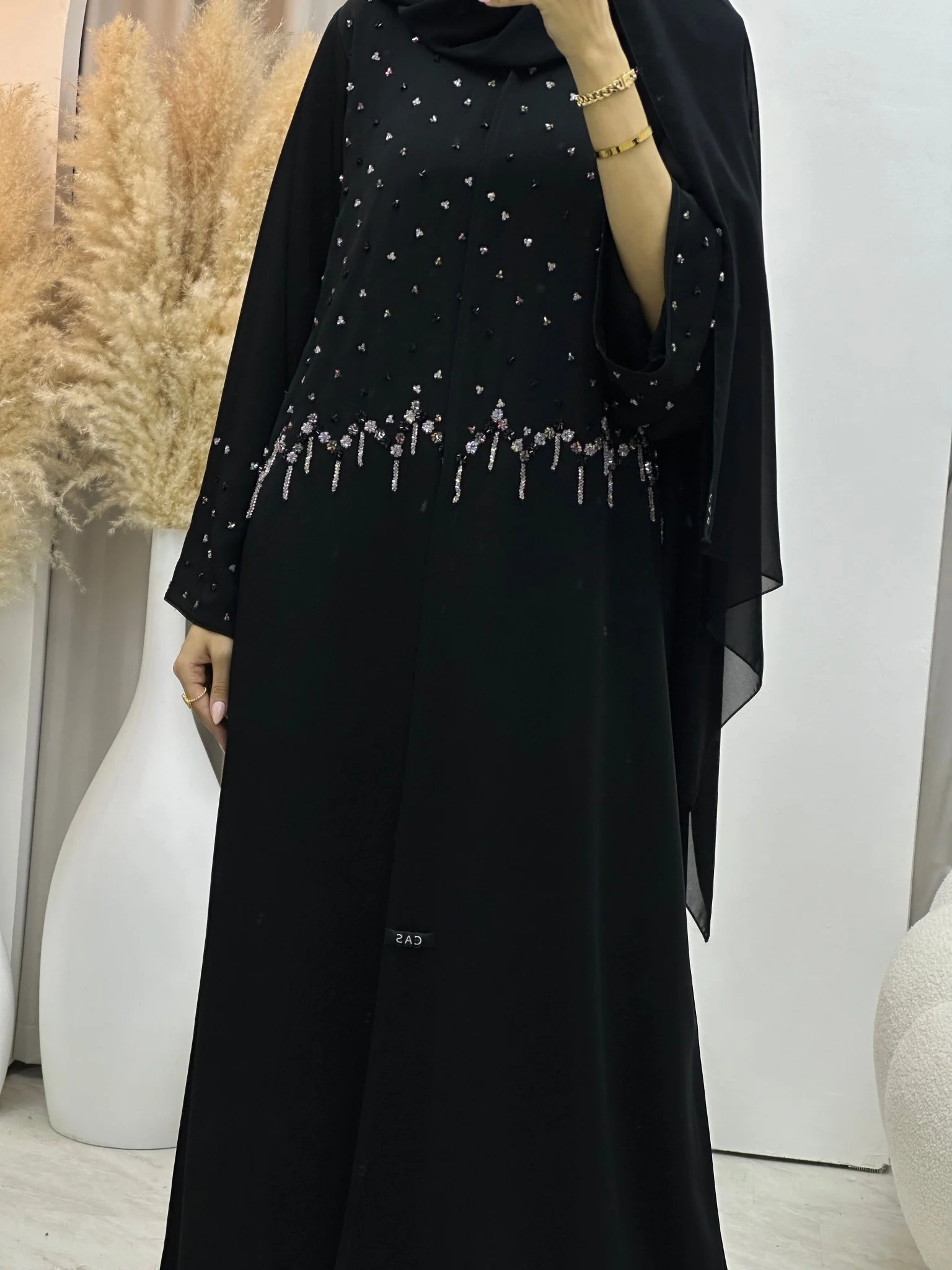 C RTW 0063 Black Abaya - Image 10