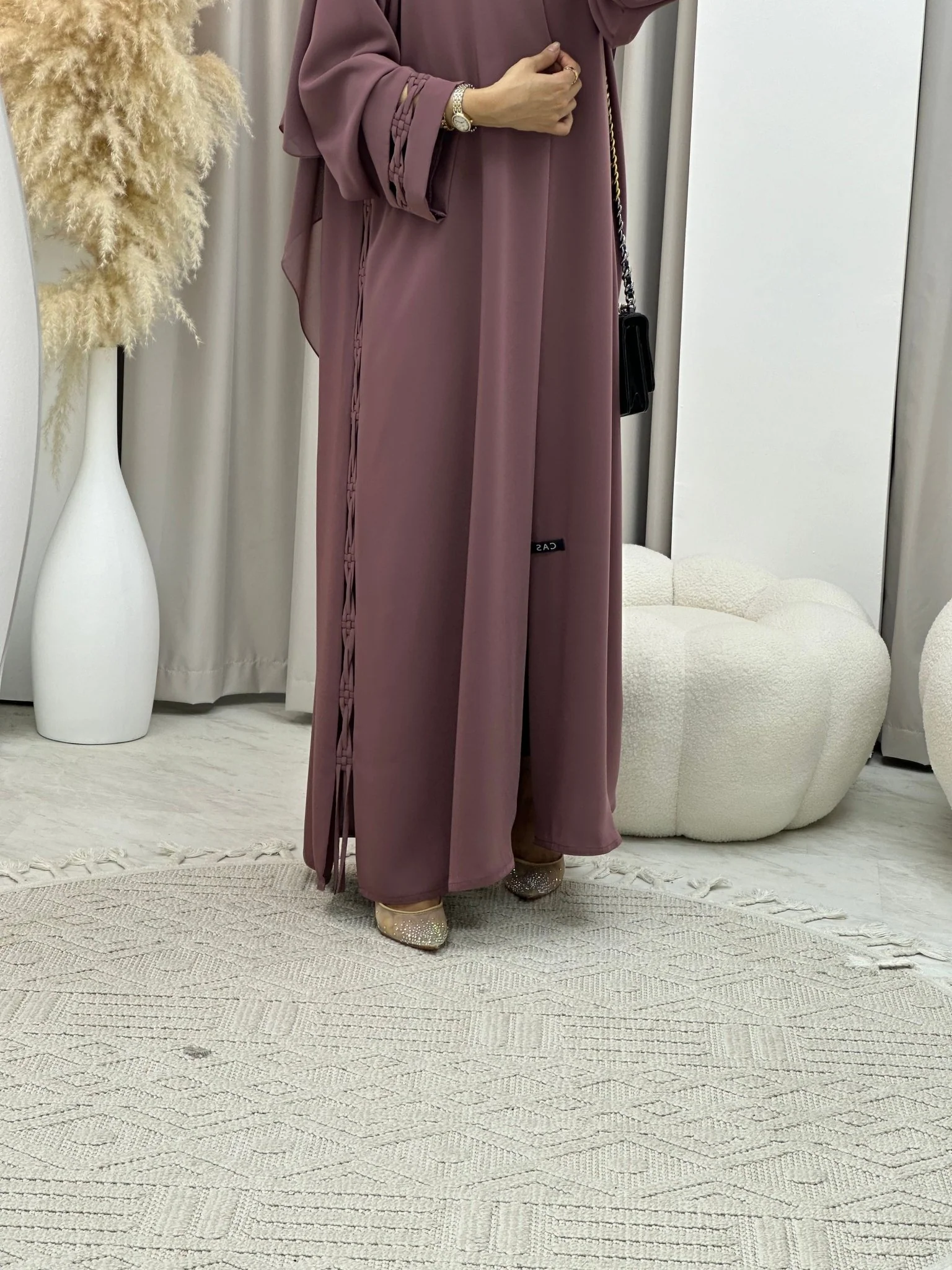 C 0144 Purple Abaya - Image 8