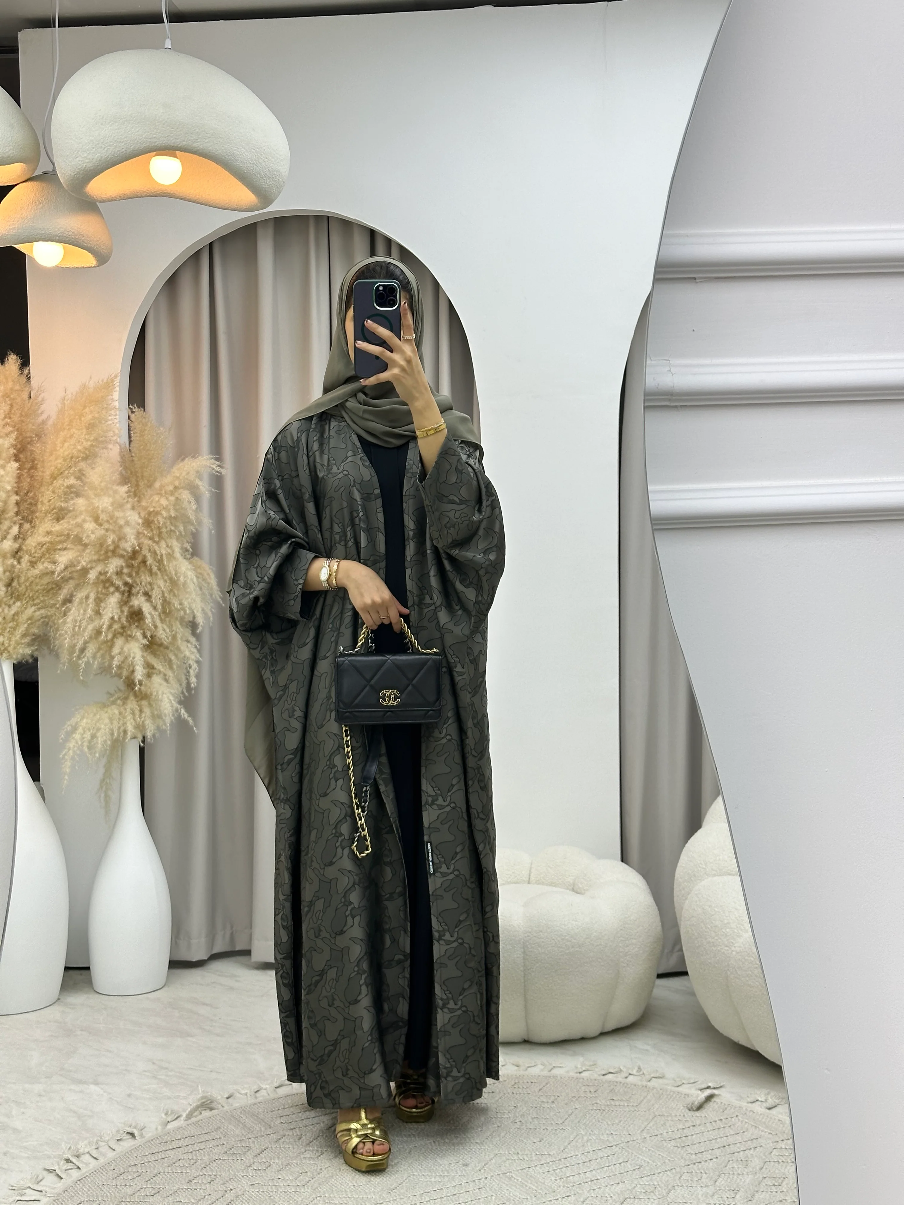 C RTW 0159-02 Army Camo Bisht Abaya - Image 5