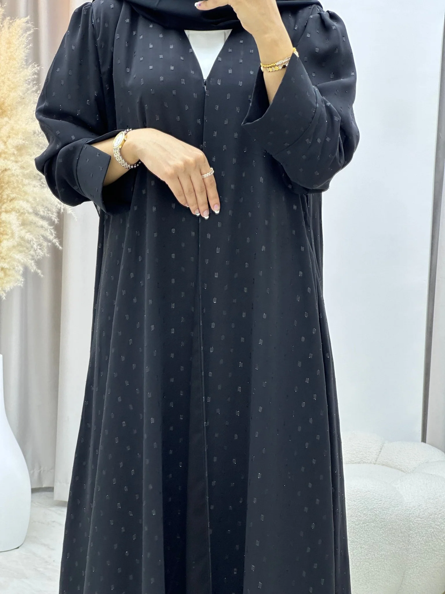 C RTW 0181 Black Abaya - Image 7