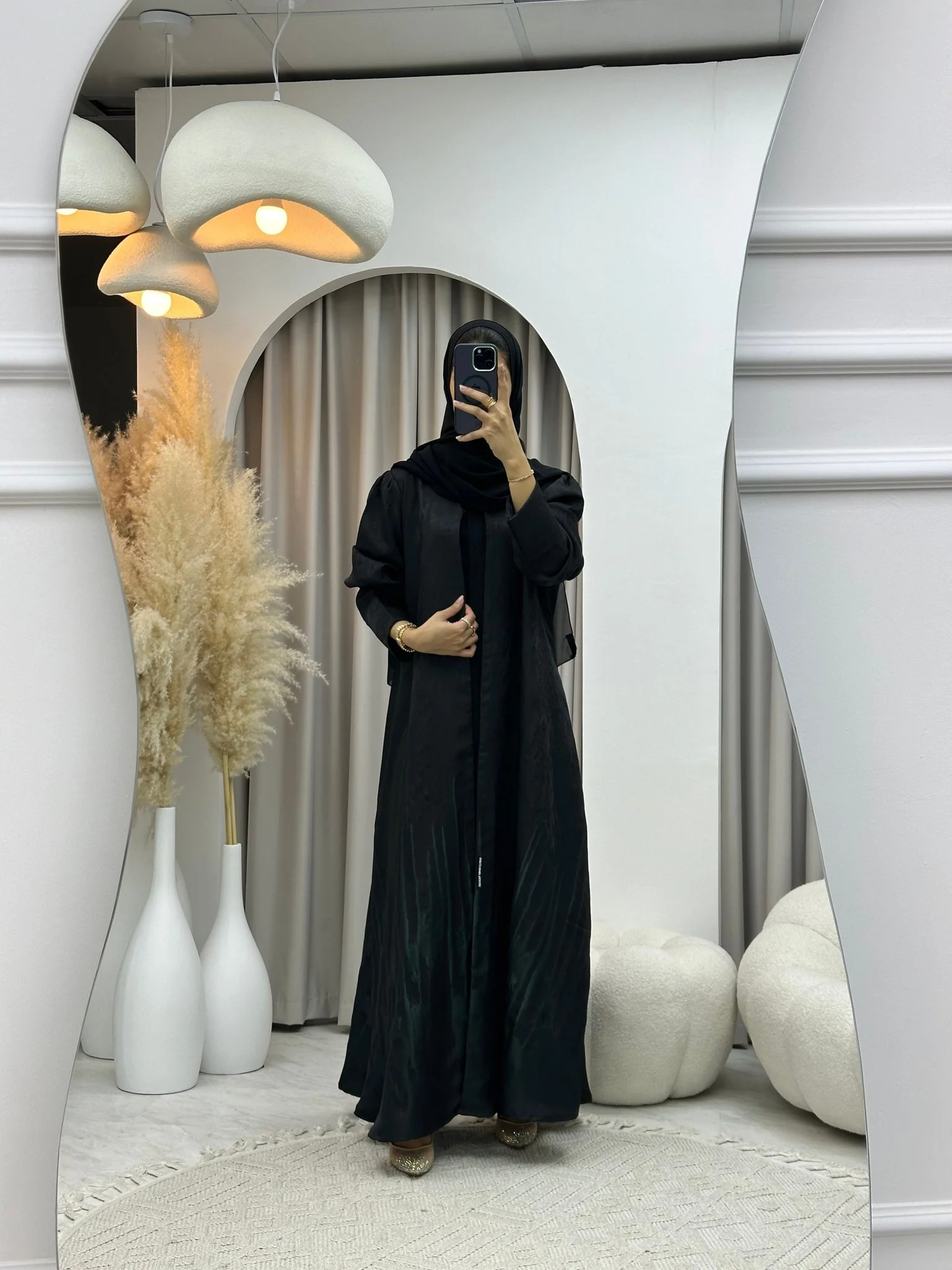C RTW 0218-01 Turquoise Kloosh Abaya - Image 4