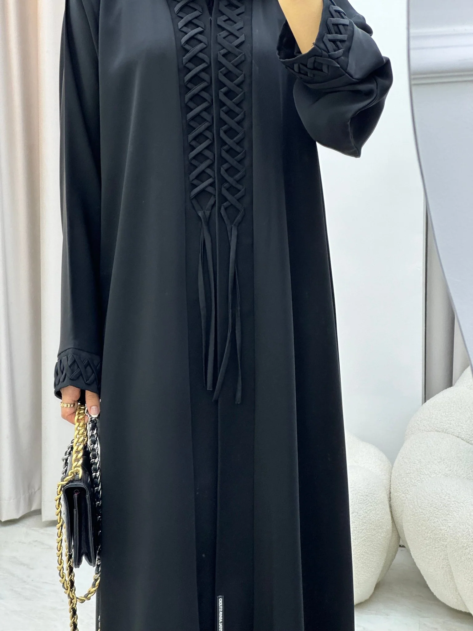 C 0315 Black Abaya - Image 6