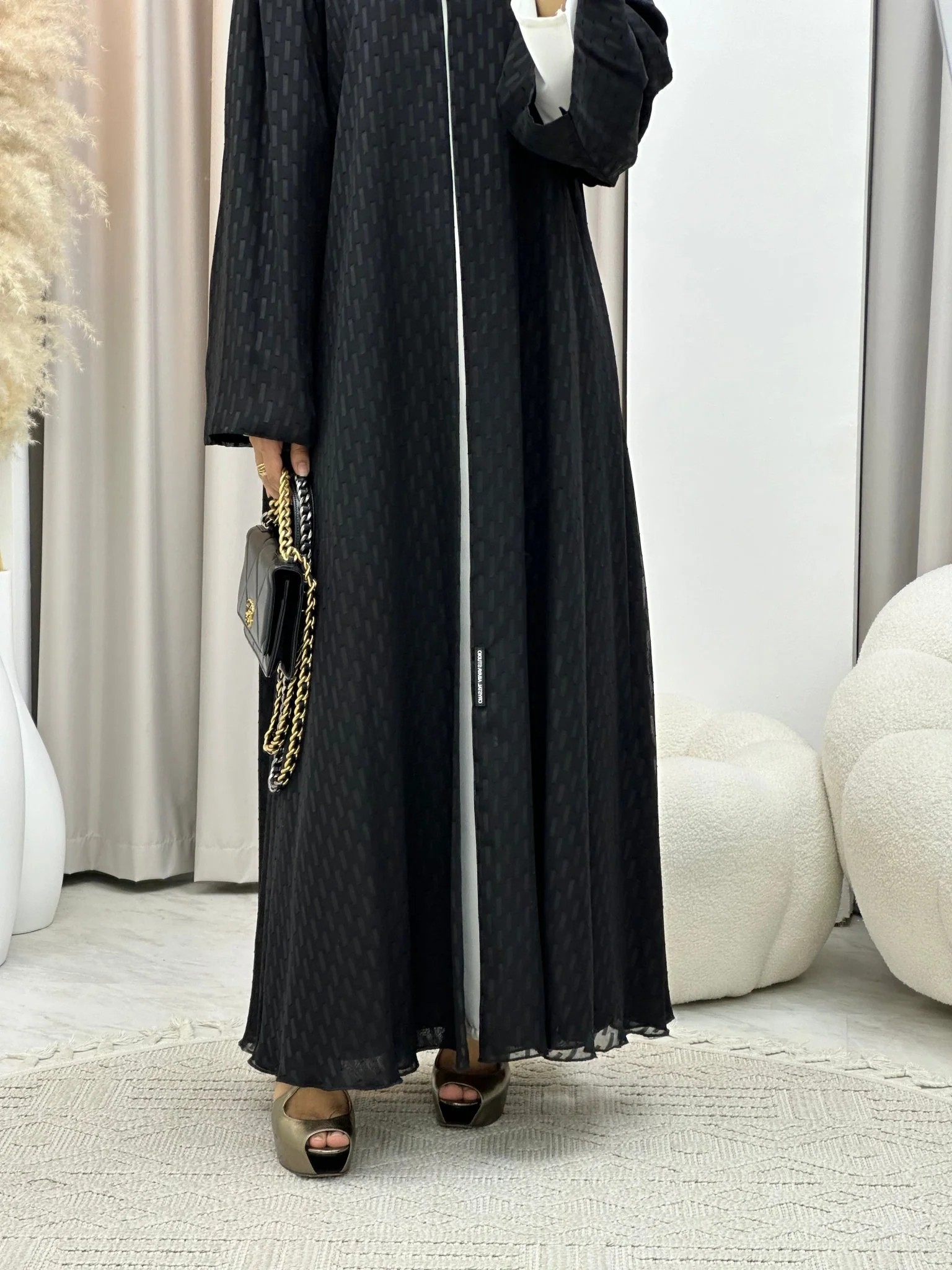 C RTW 0335 Black Abaya - Image 3