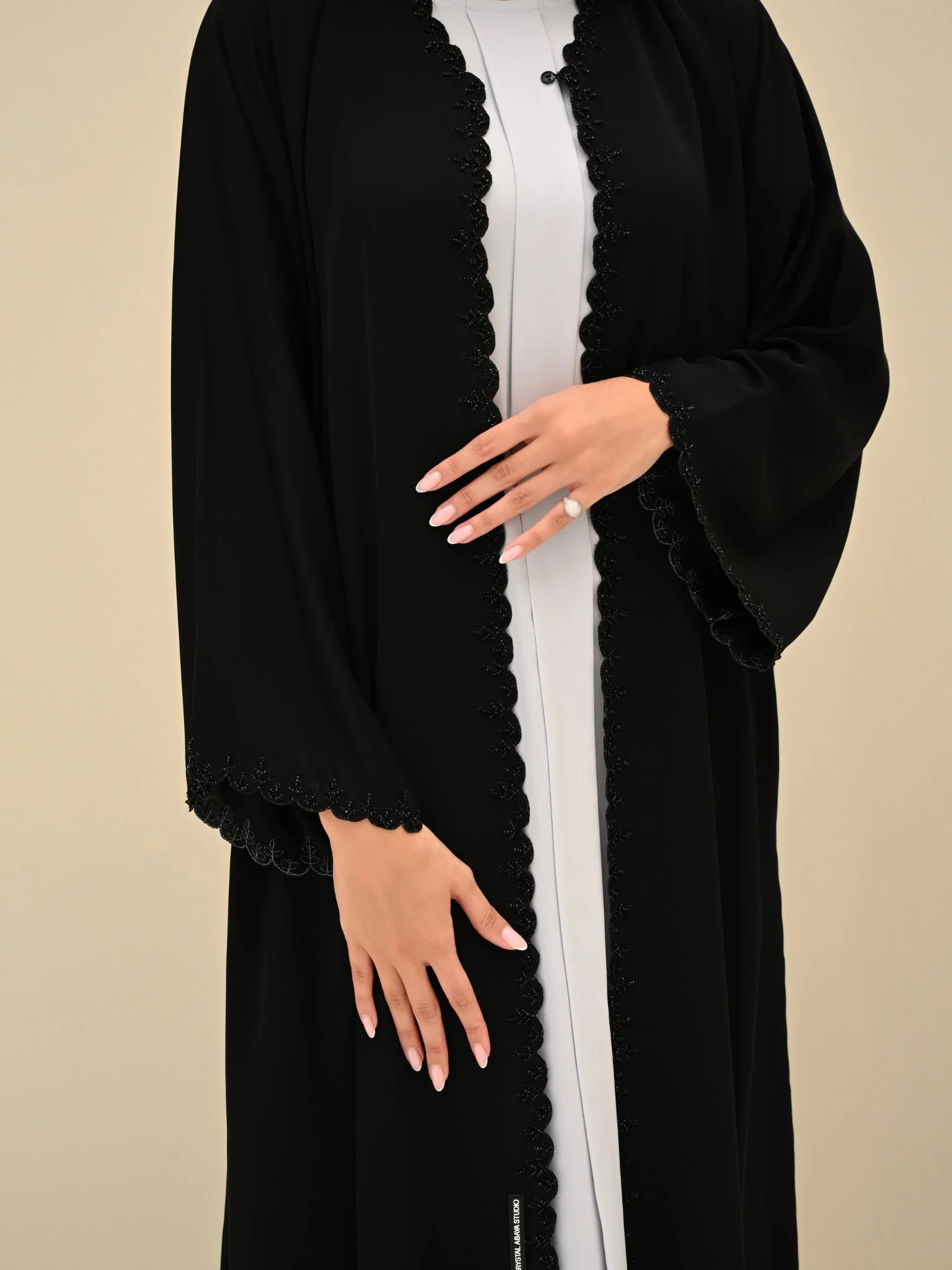 C 0419 Black Abaya - Image 4