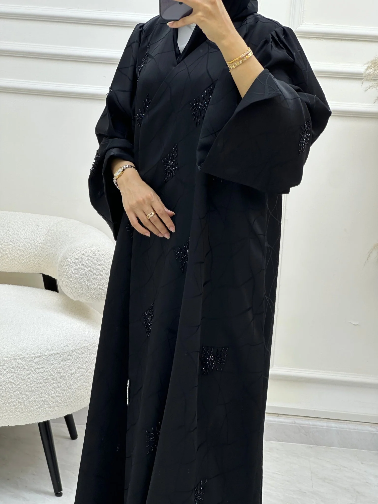 C RTW 0618 Black Abaya - Image 5