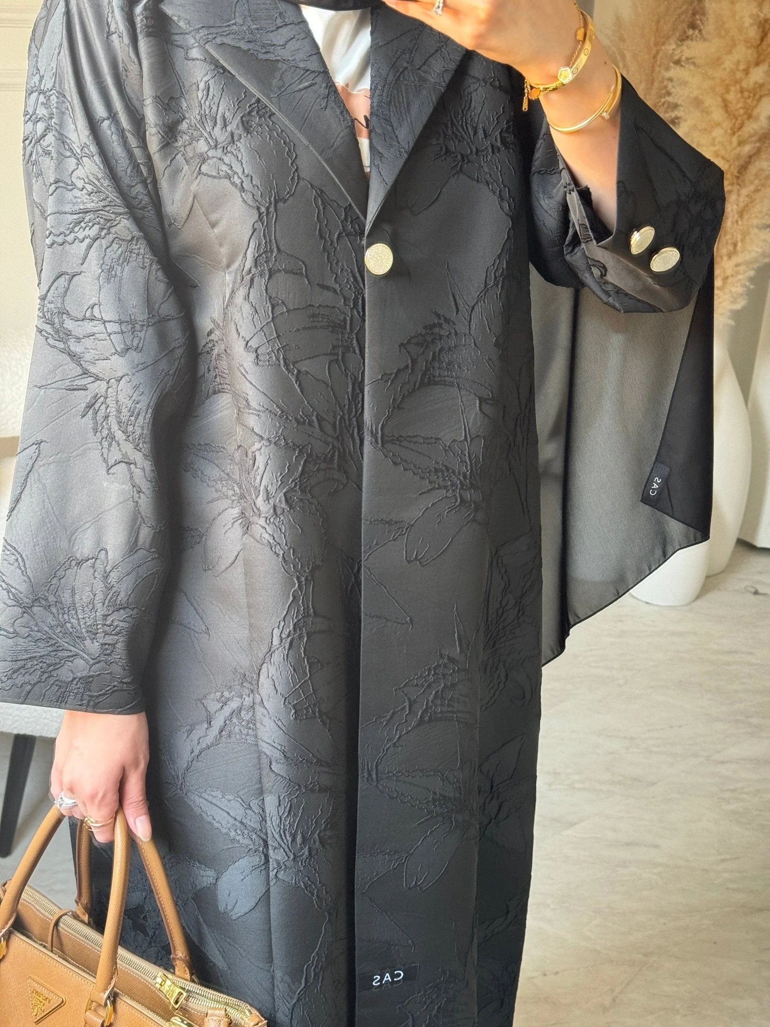 C RTW 0622 Black Abaya - Image 4