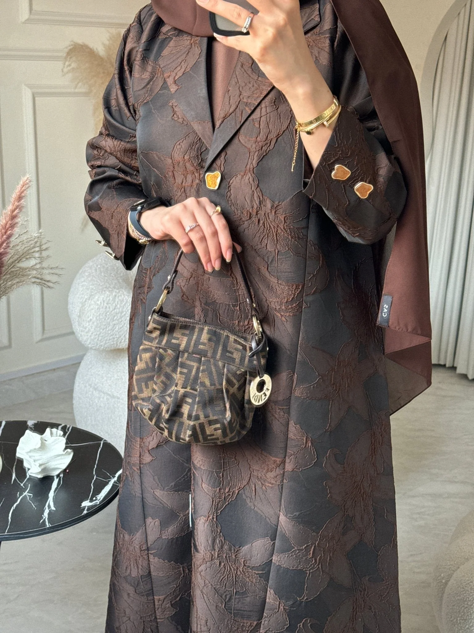 C RTW 0622 Brown Abaya - Image 7