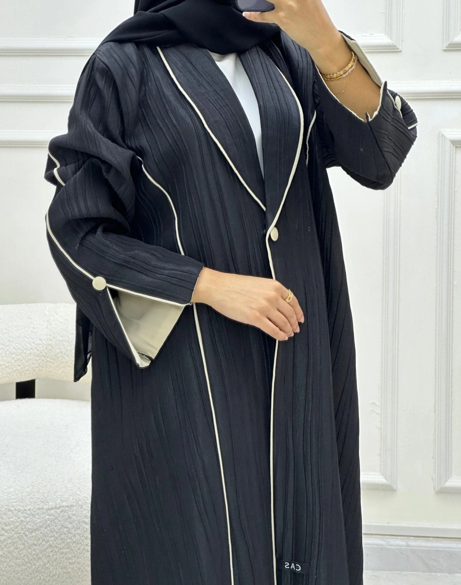 C RTW 0623 Black Abaya