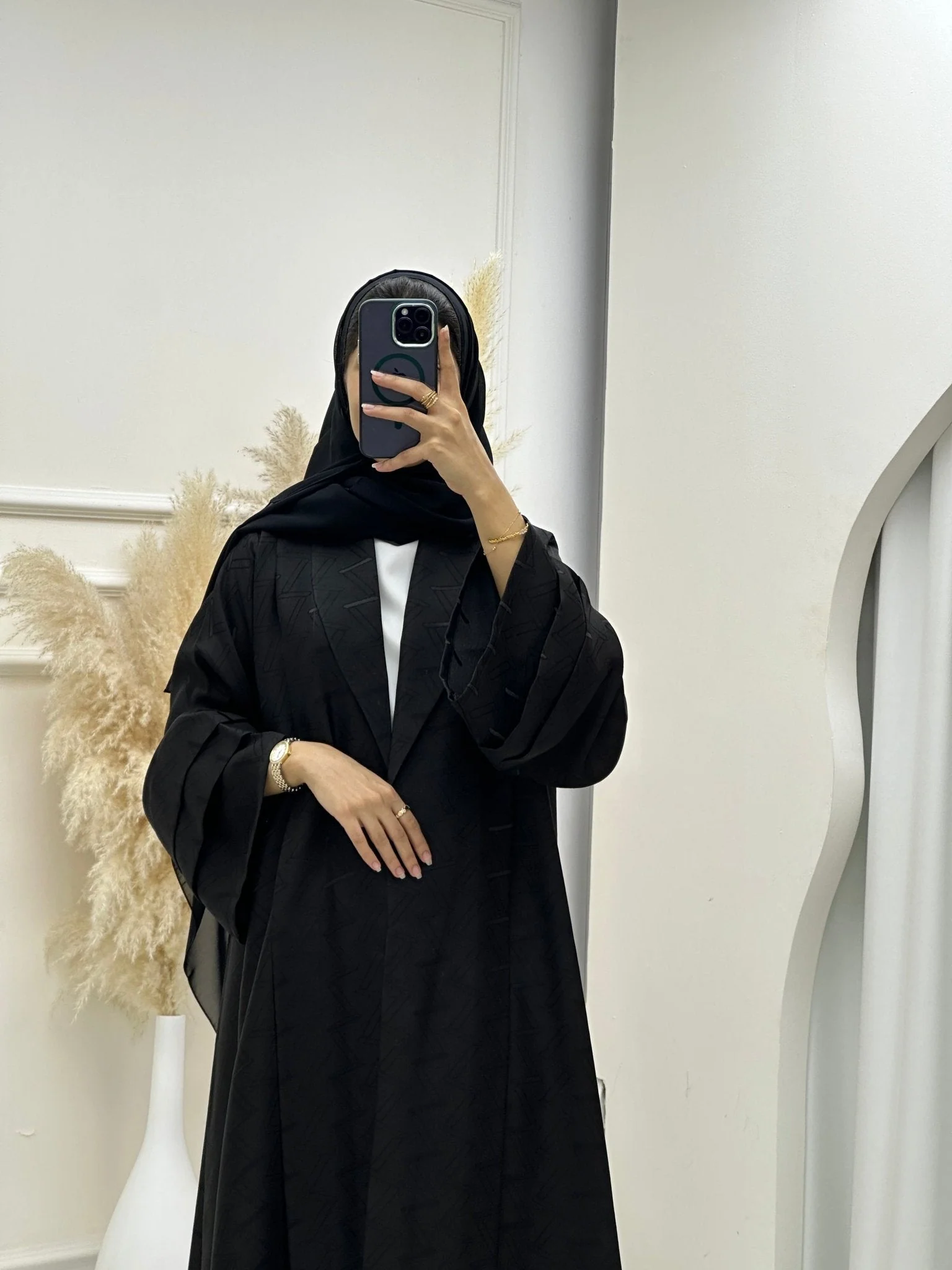 C RTW 0640 Black Abaya - Image 6