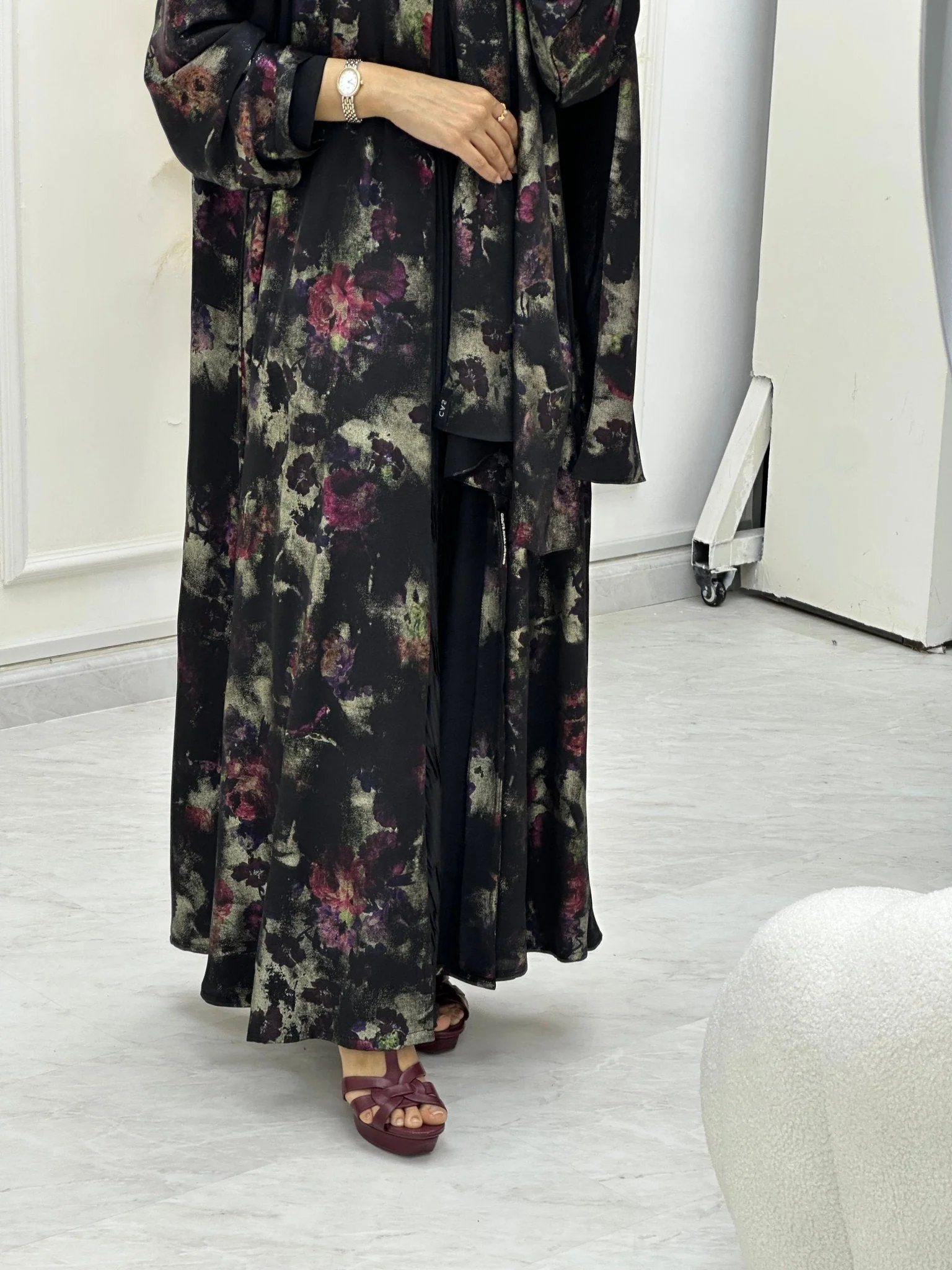 C RTW 0643 Color Printed Abaya - Image 5