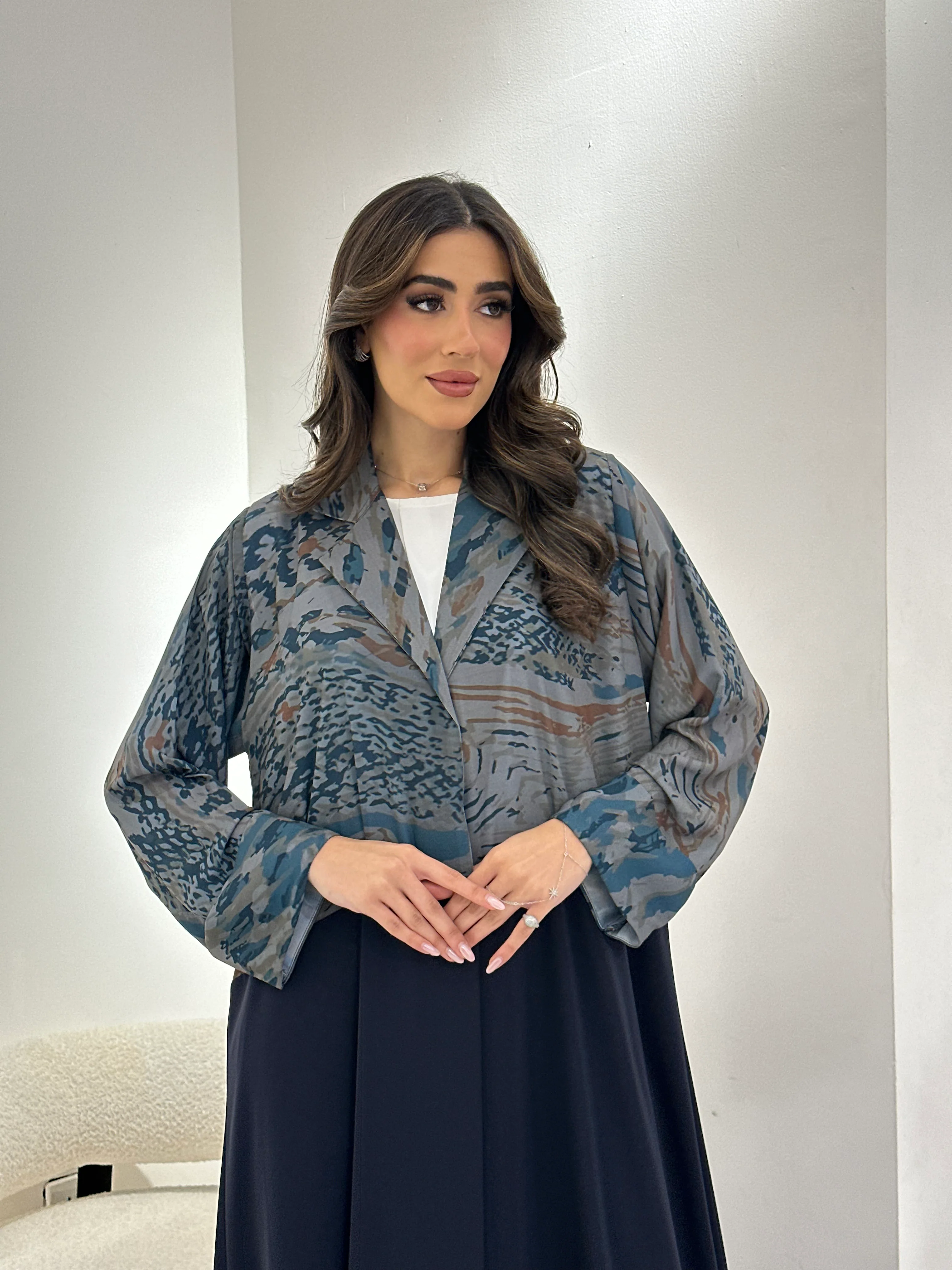 C 0912 Navy Blue Eid Abaya
