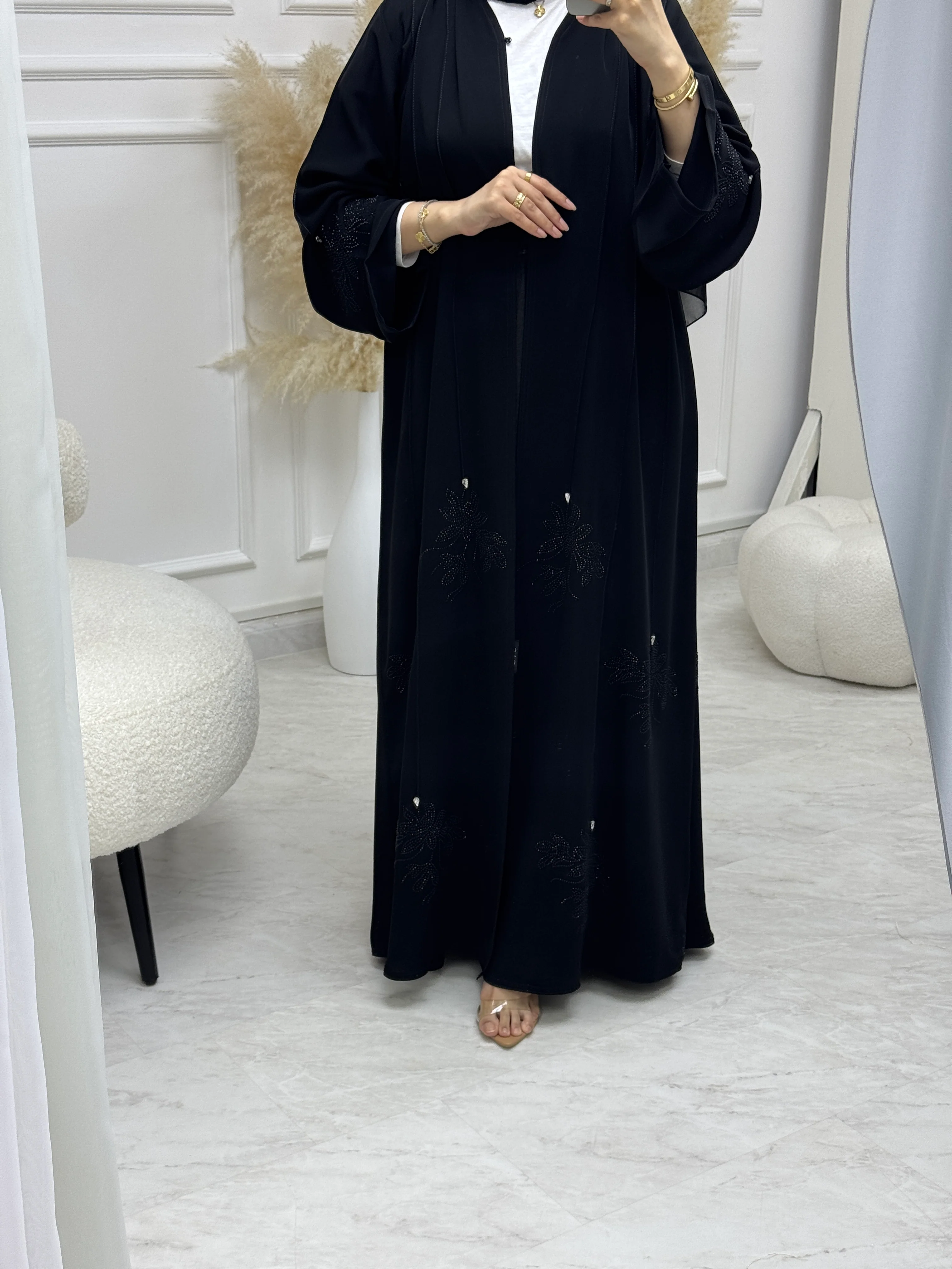 C RTW 0980 Black Eid Abaya - Image 4