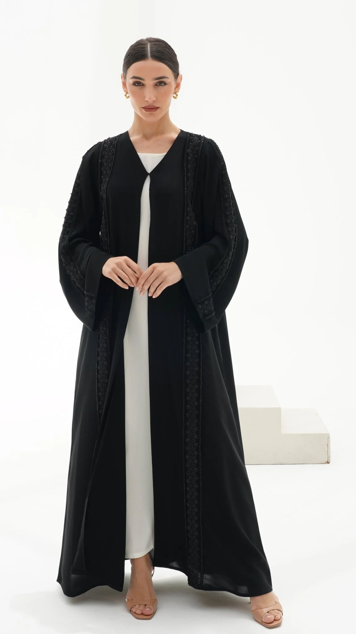 C RTW 1126 Black Abaya - Image 5