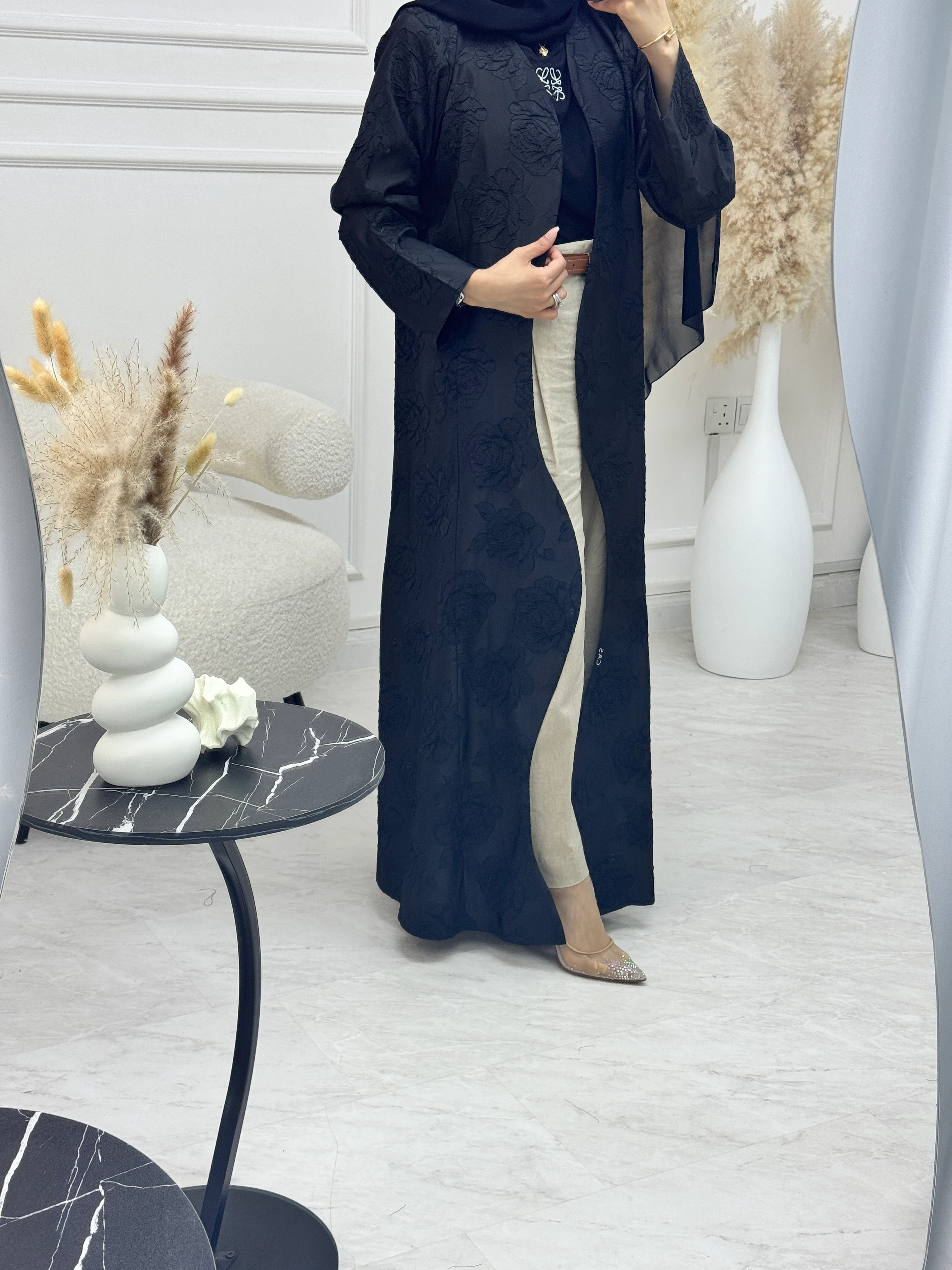 C 1212 Black Abaya - Image 5