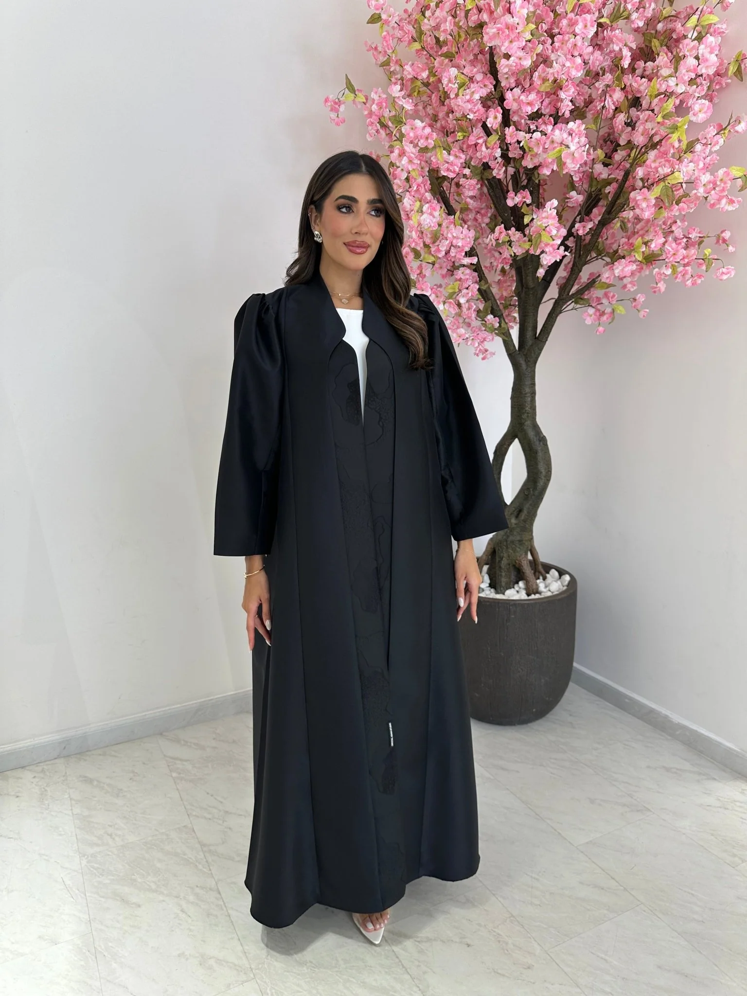 C RTW 1244 Black Abaya - Image 3