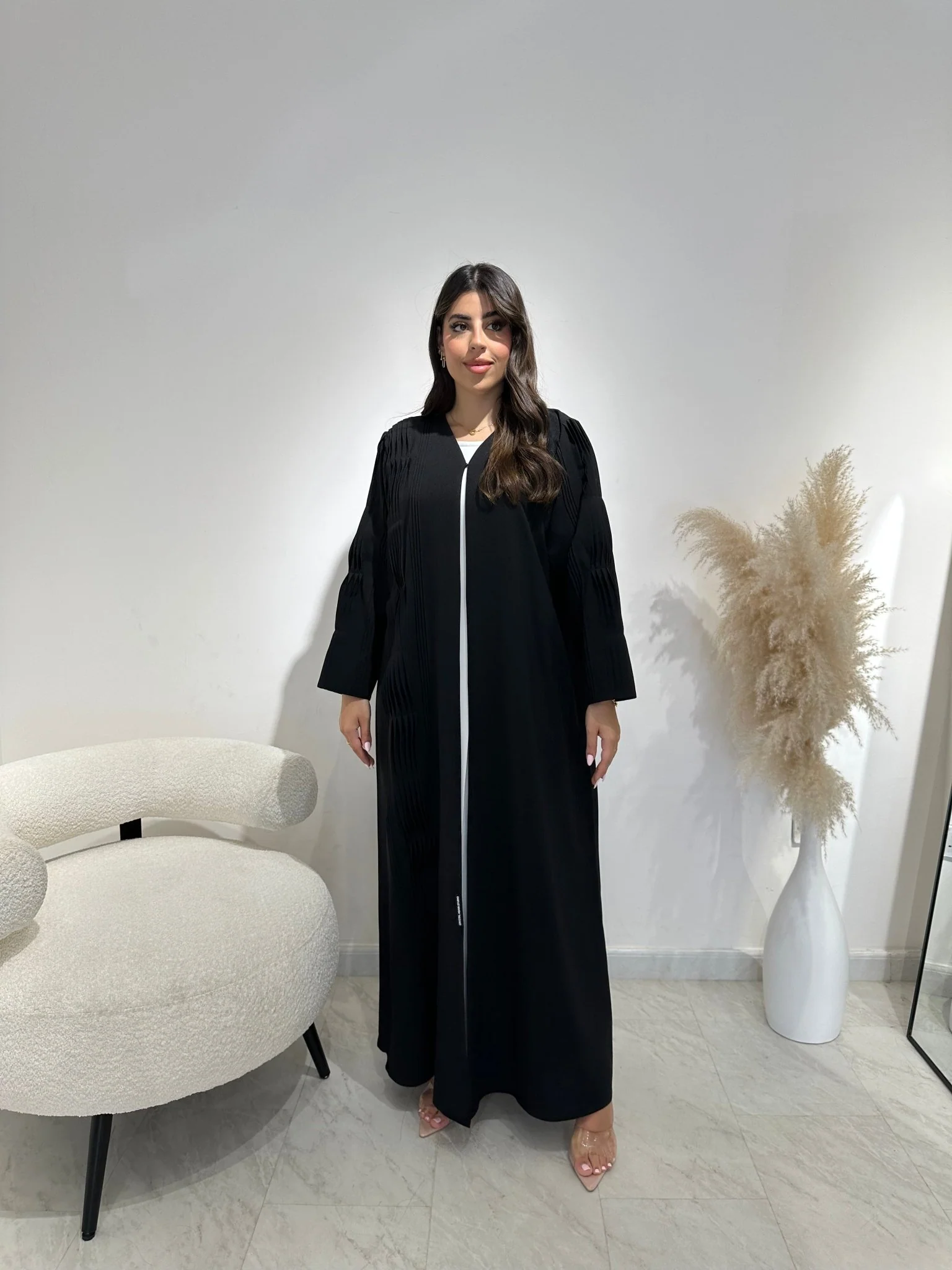 C RTW 1394 Black Abaya - Image 5
