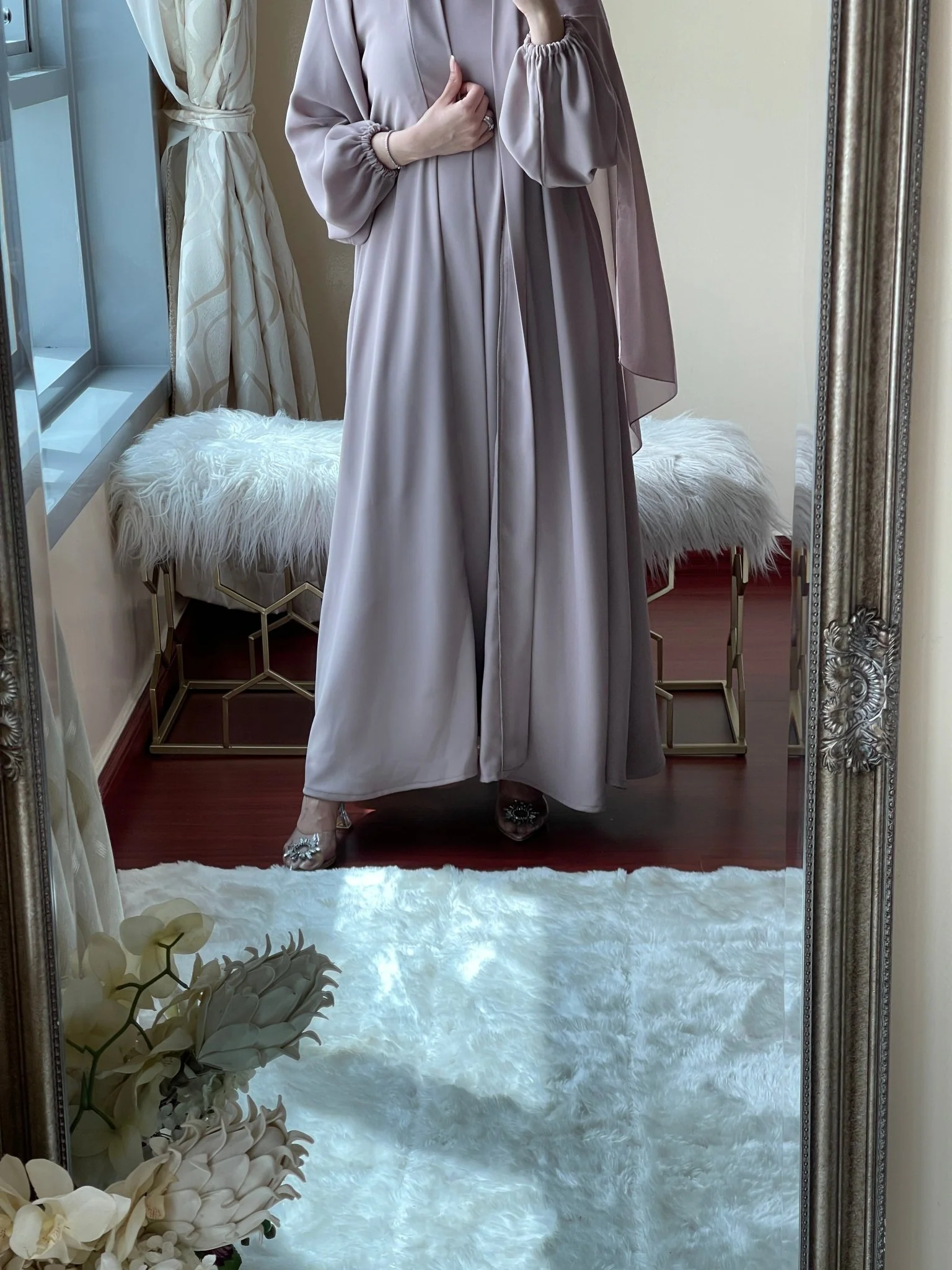 C-RTW-Beige-Nada-Abaya - Image 3