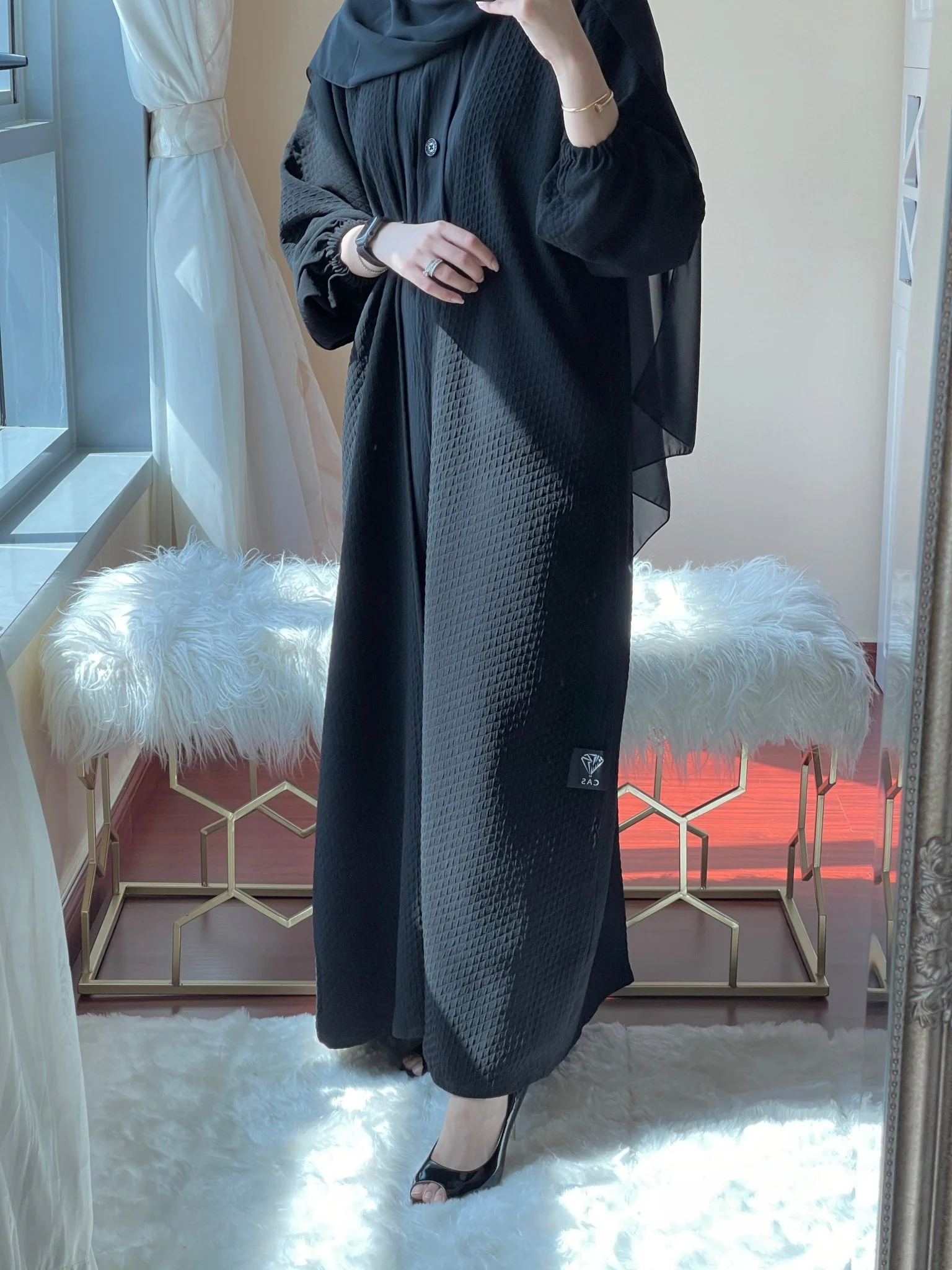 C-RTW-Black-Diamond-Abaya - Image 5