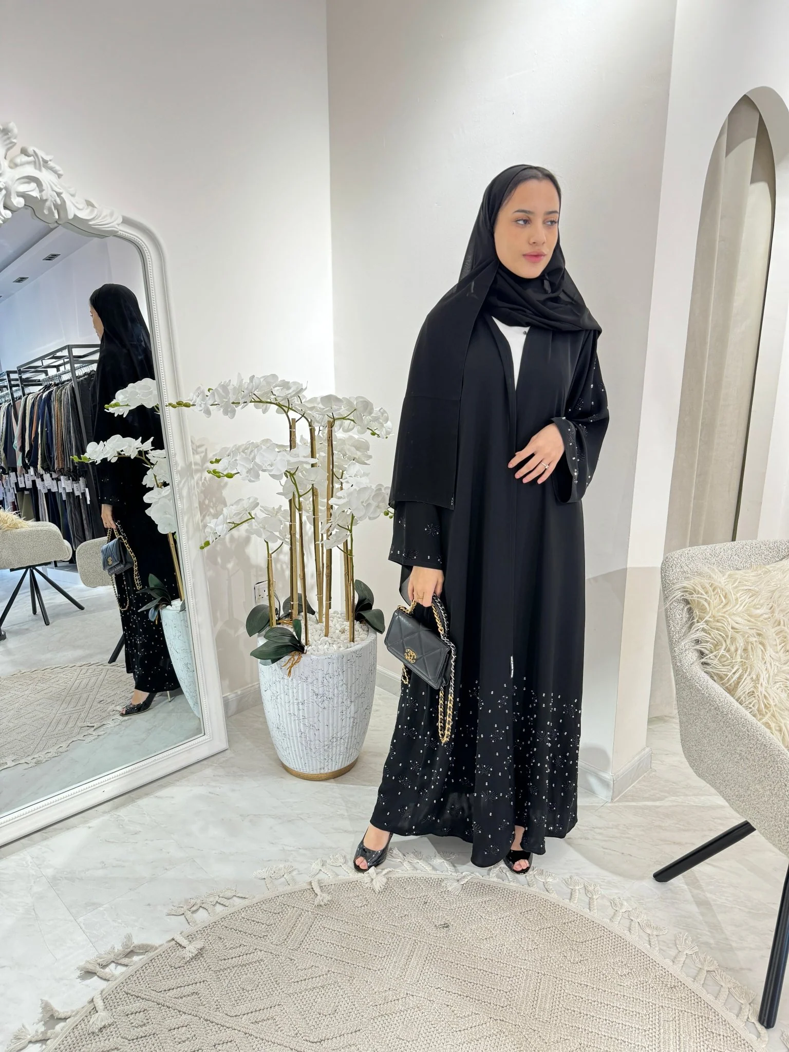 C RTW Black Summer Eid Abaya 21 - Image 5