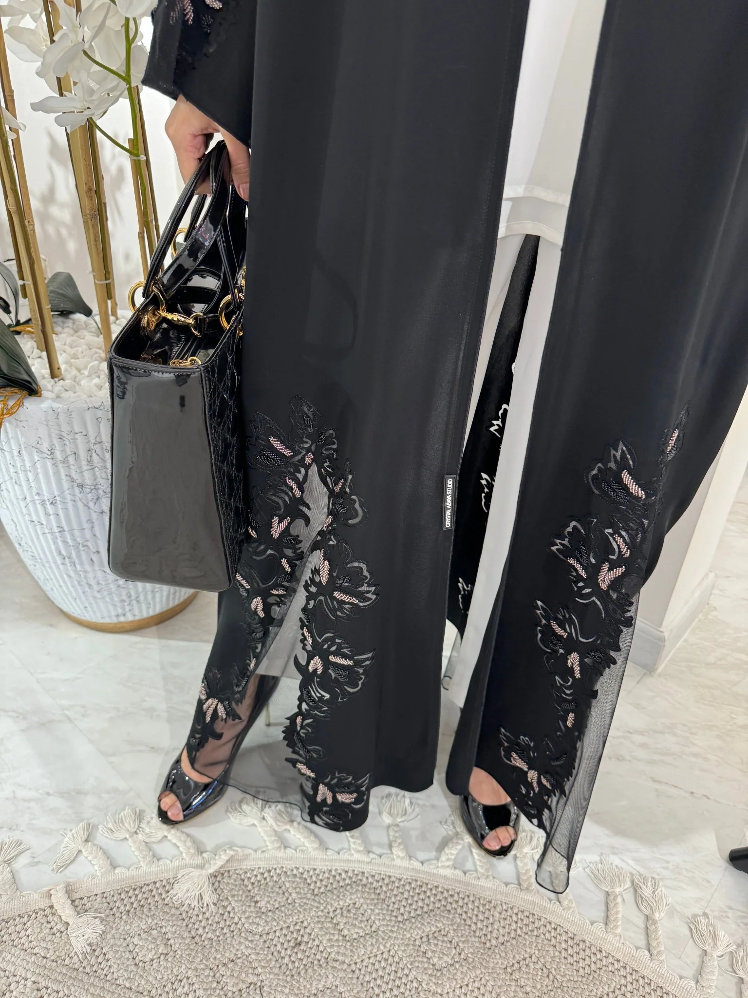 C RTW Black Summer Eid Abaya 26 - Image 2