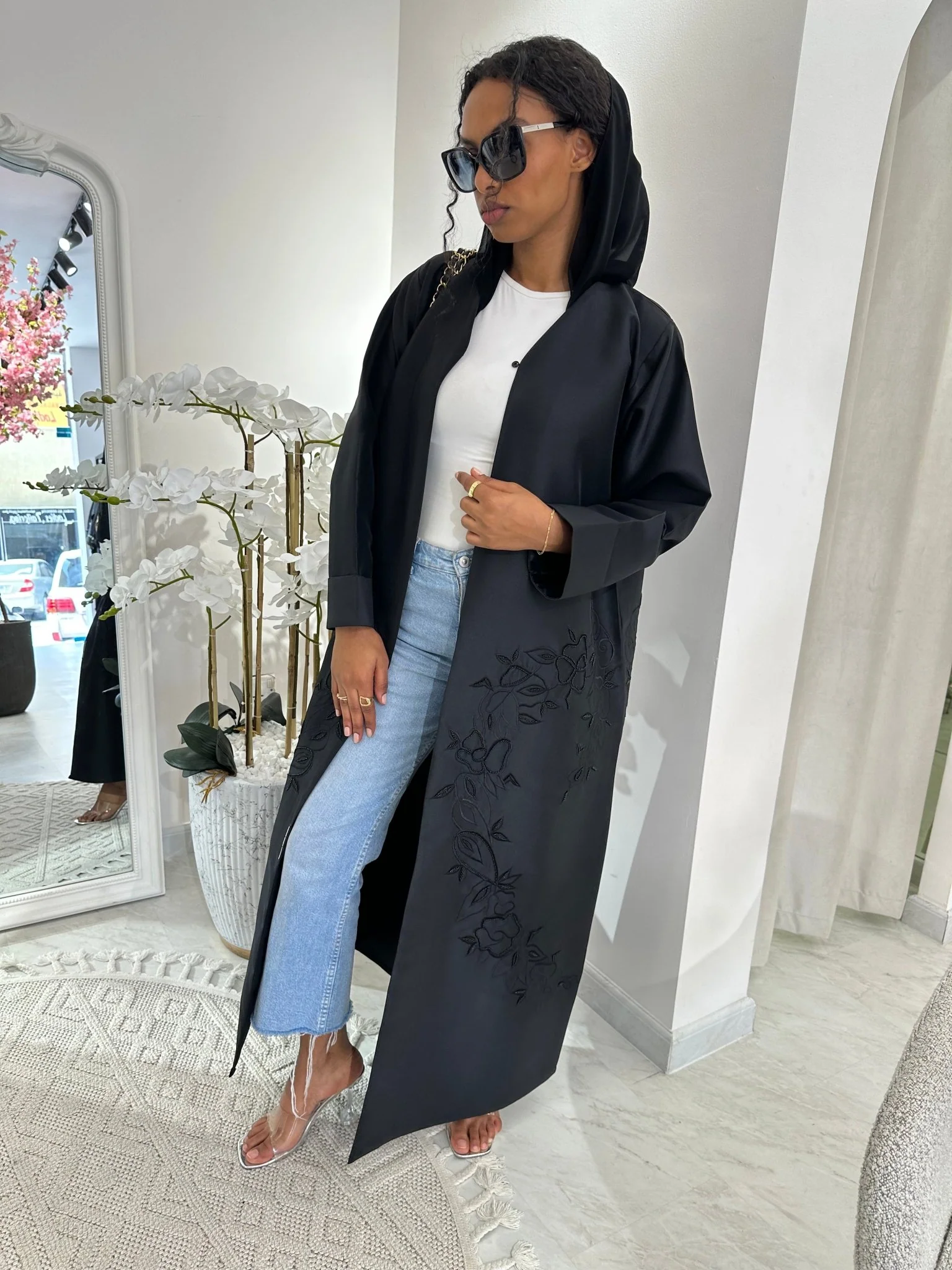 C RTW Black Summer Work Abaya 23 - Image 4