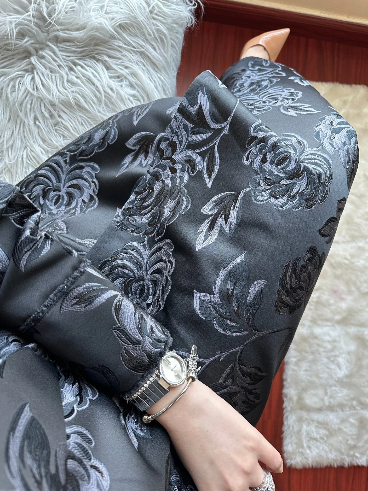 C RTW Black-Work-Abaya-126 - Image 8
