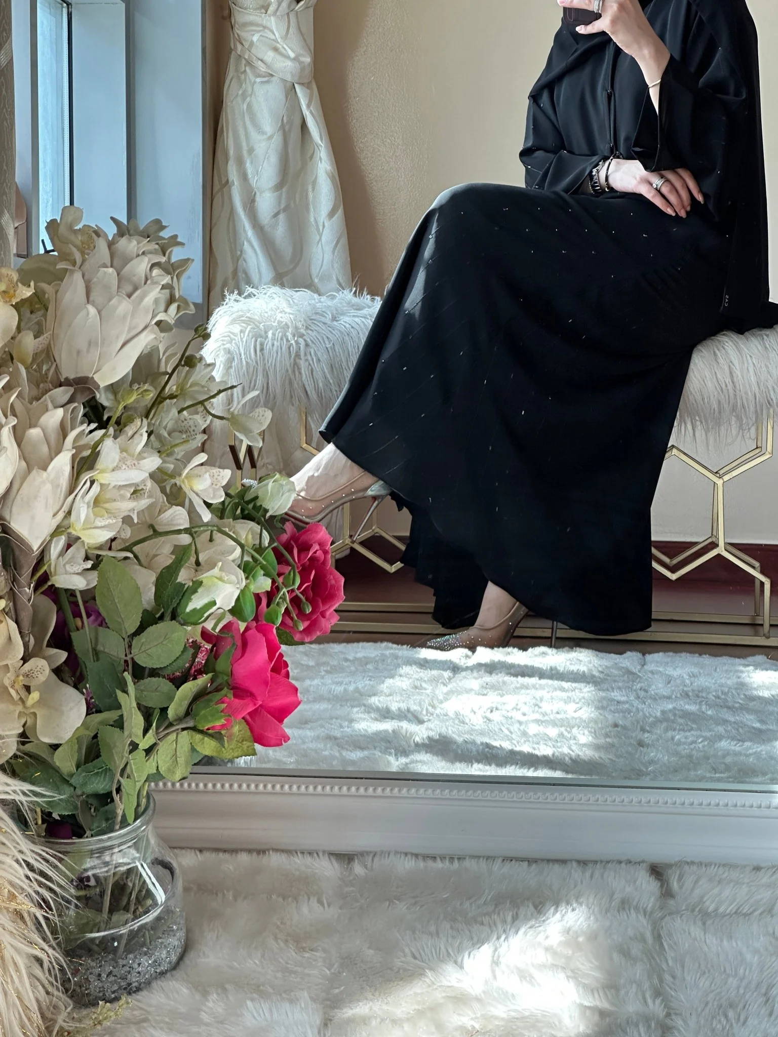 C-RTW-Black-Work-Abaya-107 - Image 6