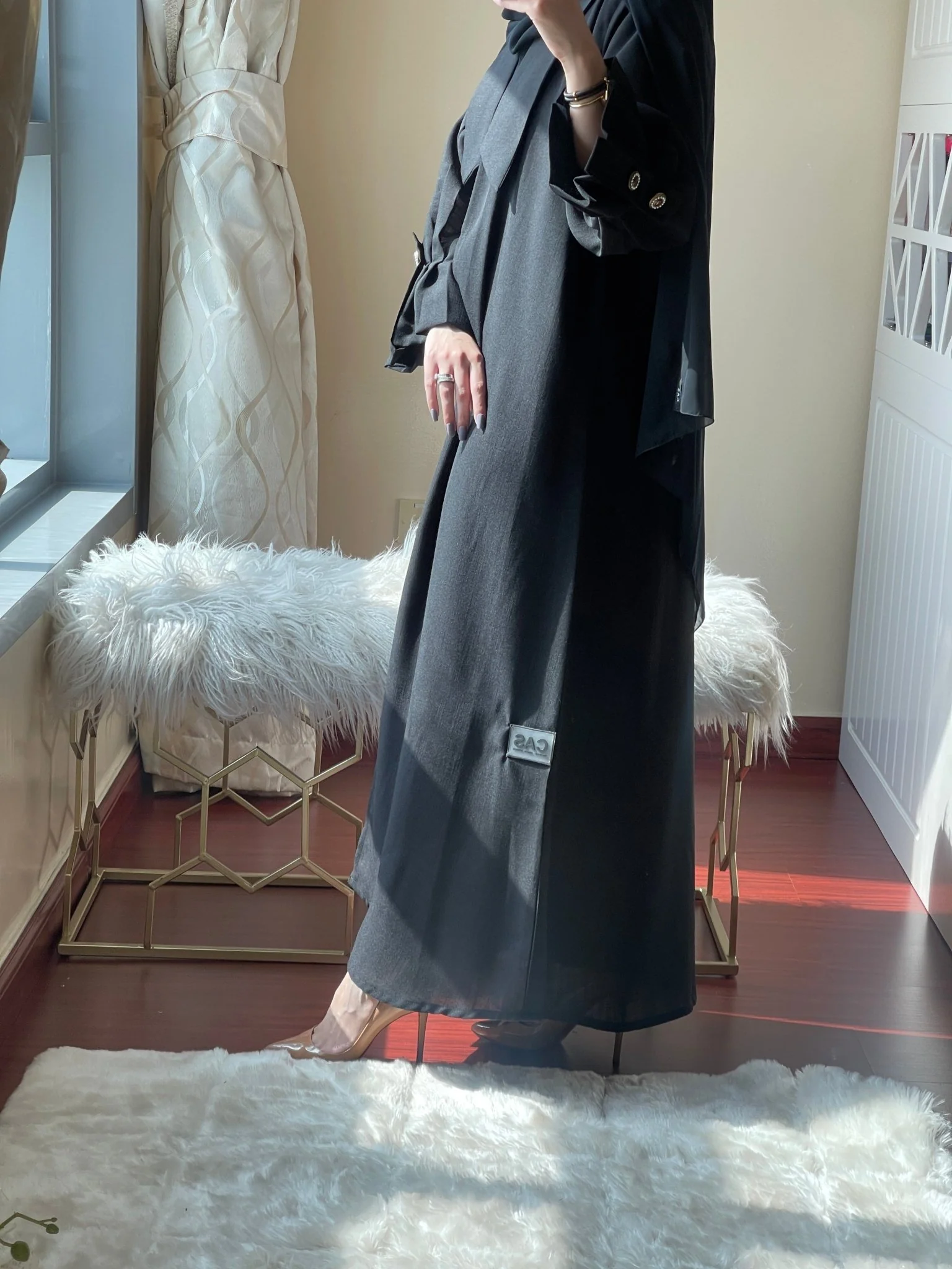 C-RTW-Black-Work-Abaya-33 - Image 4