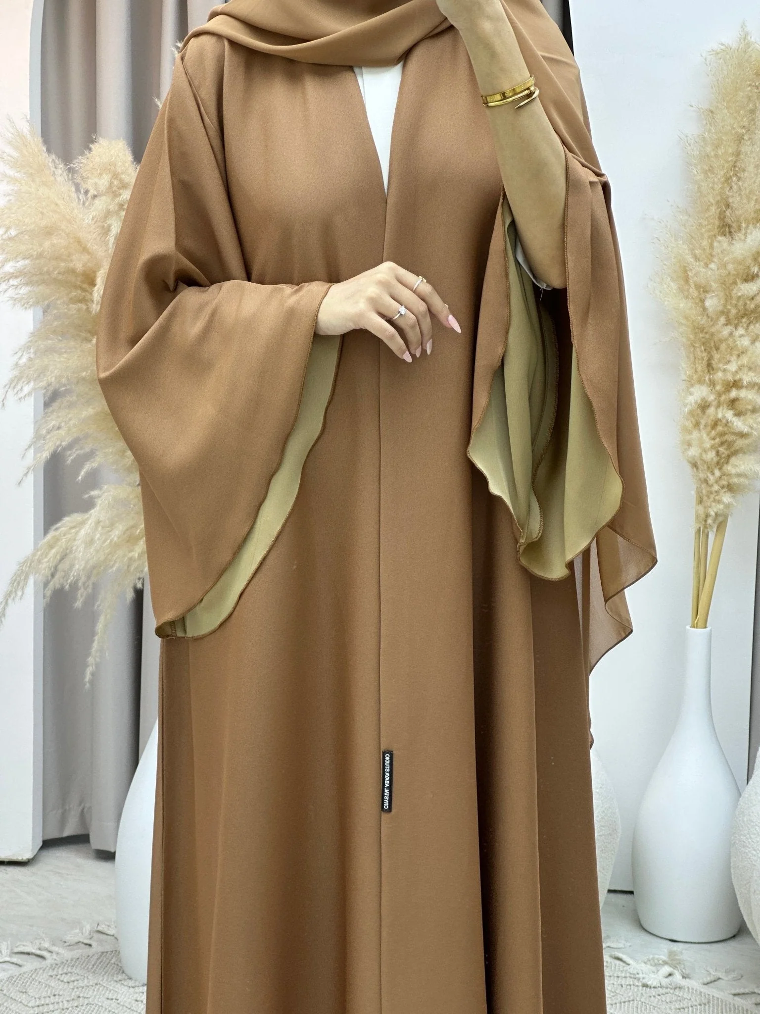 C RTW Caramel Kloosh Duotone Abaya - Image 4