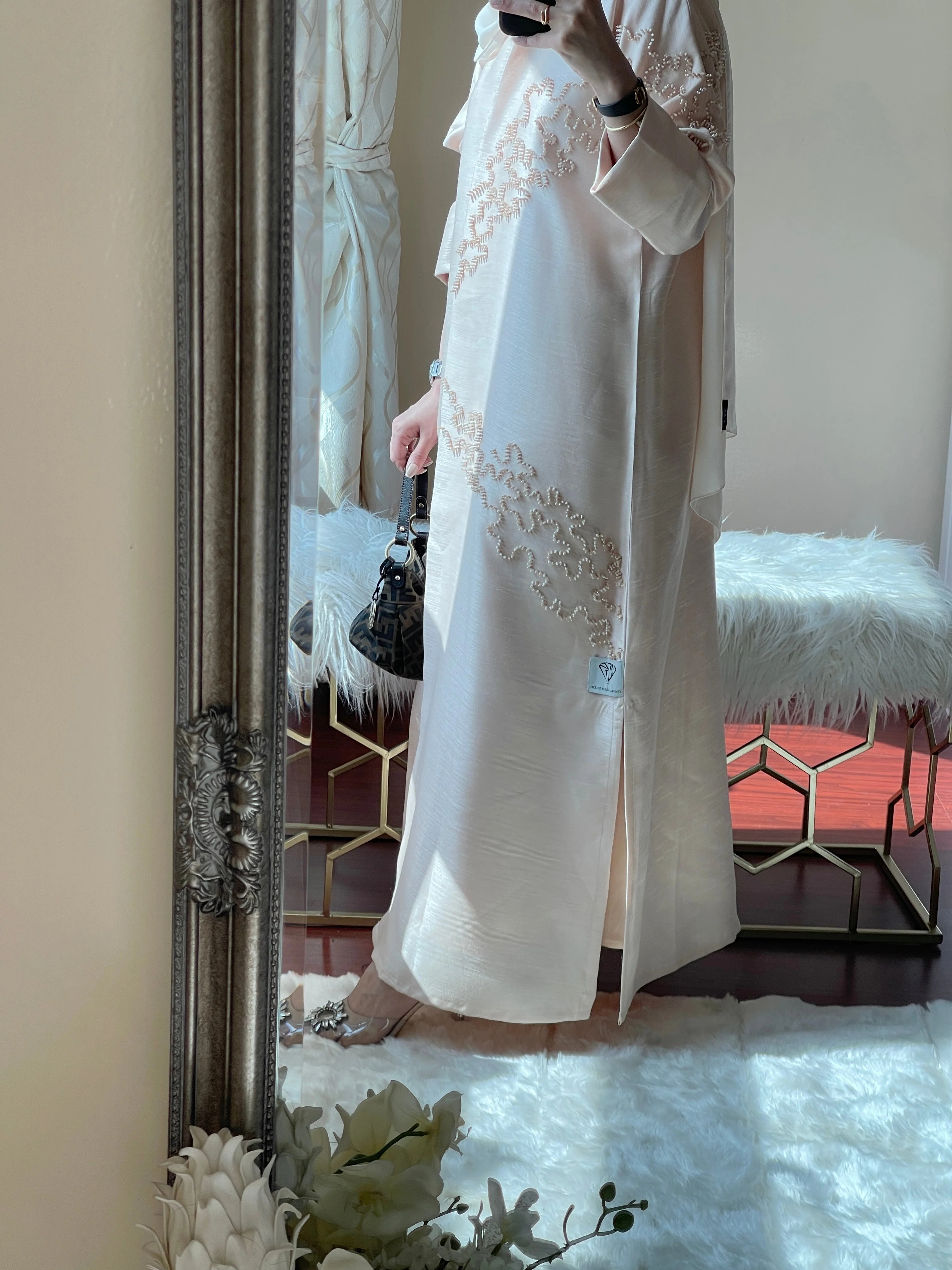 C-RTW-Beige-Eid-Abaya - Image 9