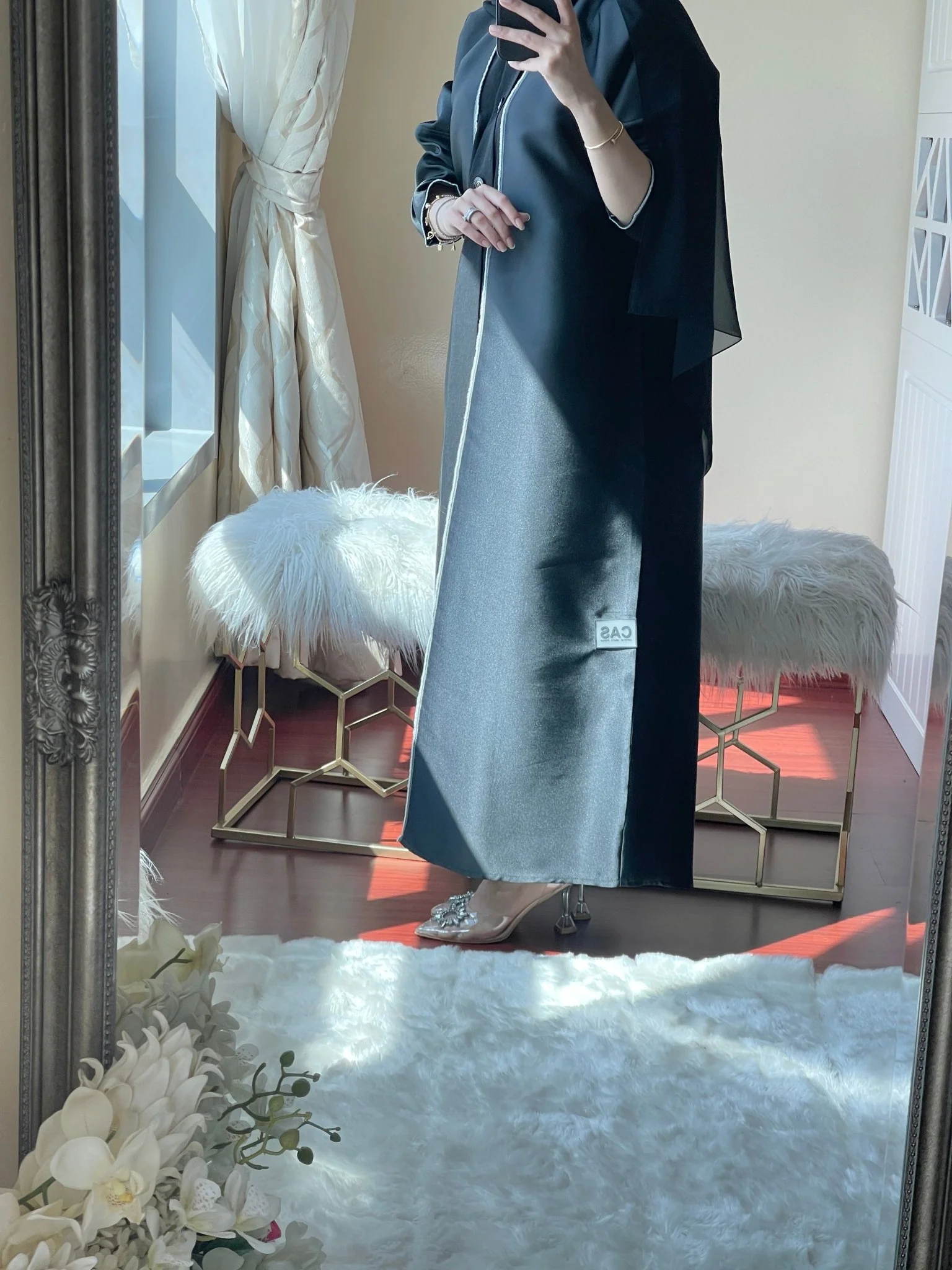 C-RTW-Duotone-Black-Satin-Abaya - Image 8