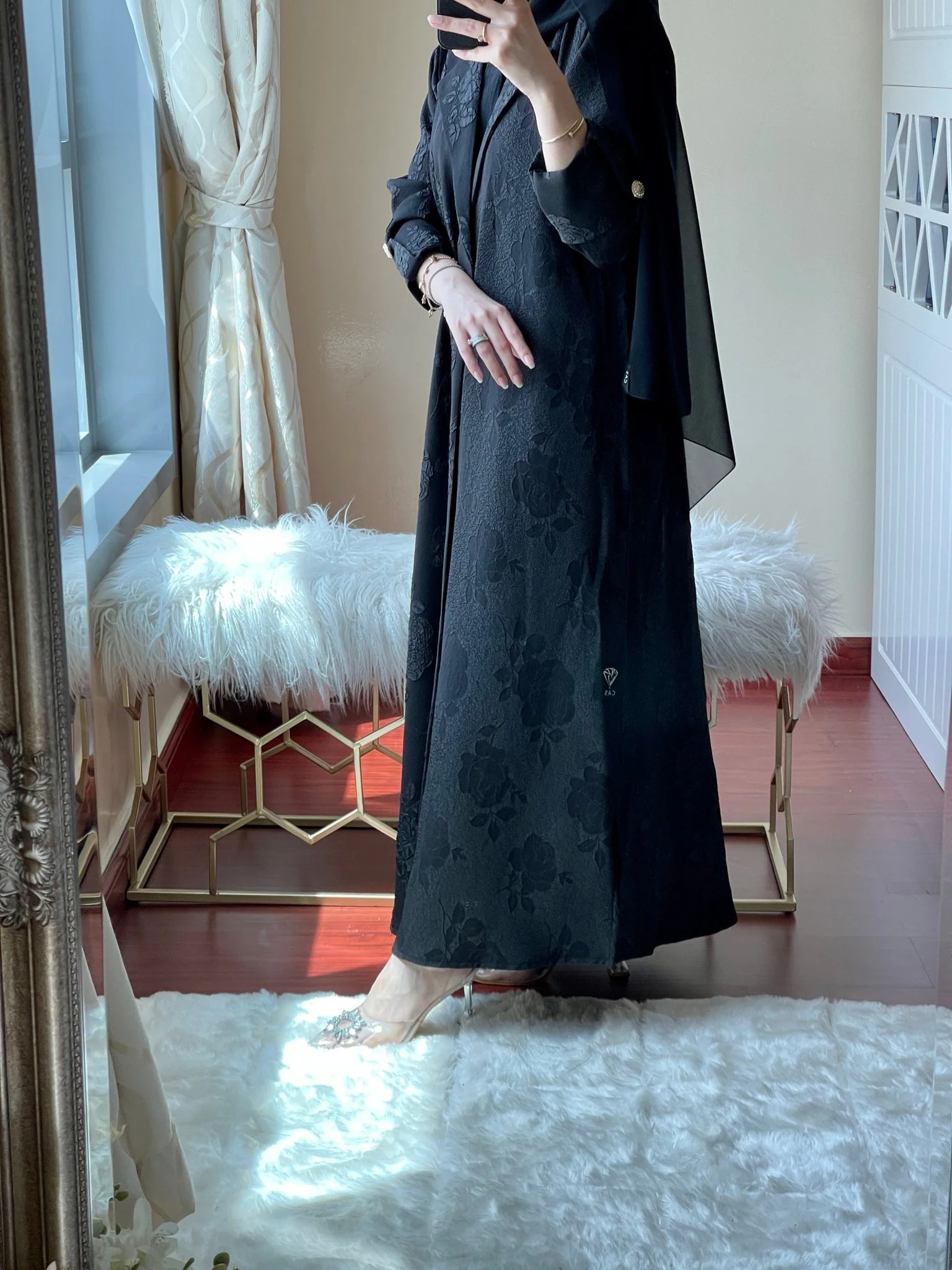 C-Jacquard-Ramadan-Abaya-20 - Image 3