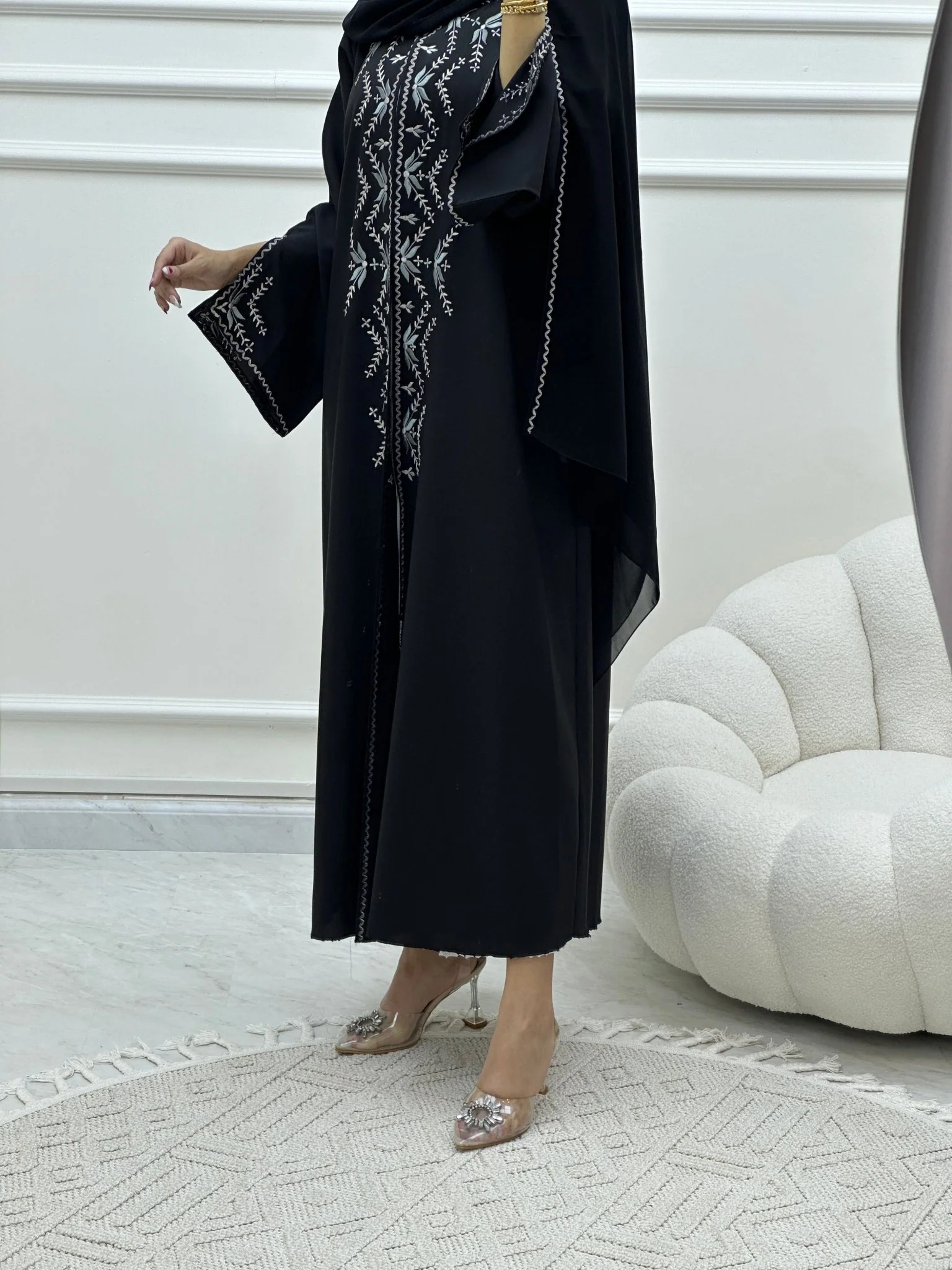 C RTW Ramadan Black Eid Abaya 03 - Image 6