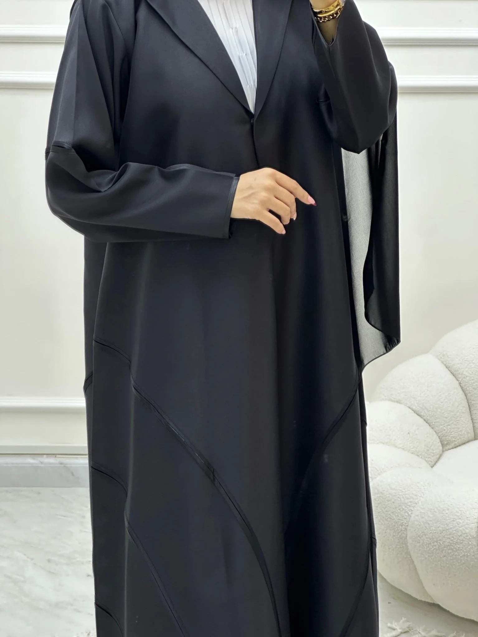 C Ramadan Black Eid Abaya 06 - Image 3