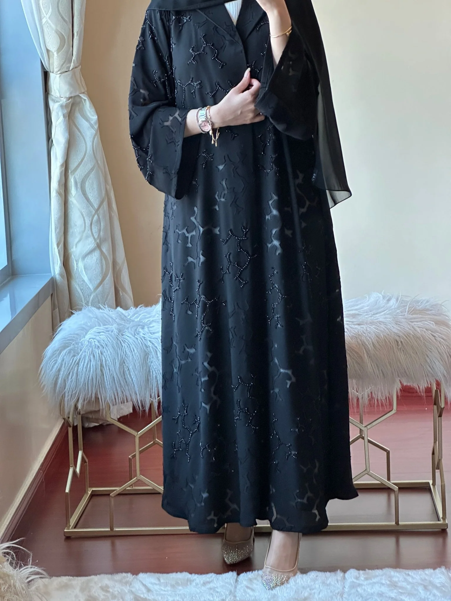 C-RTW-Ramadan-Eid-Black-Abaya-28 - Image 5
