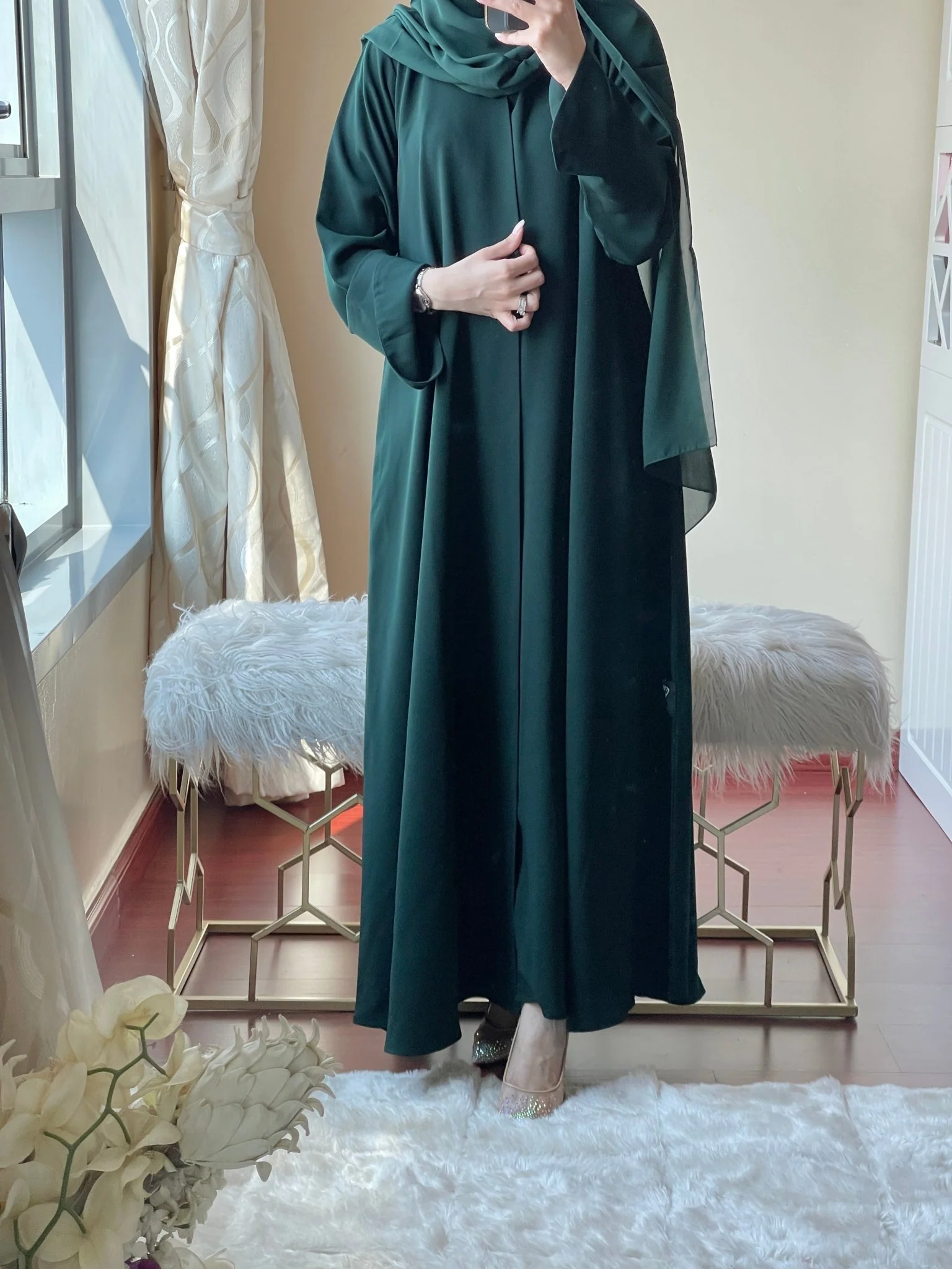 C RTW Green Abaya Set - Image 11