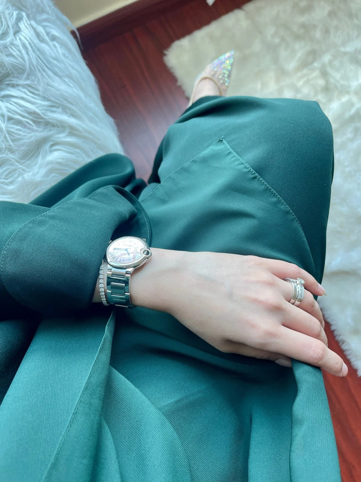 C RTW Green Abaya Set - Image 14