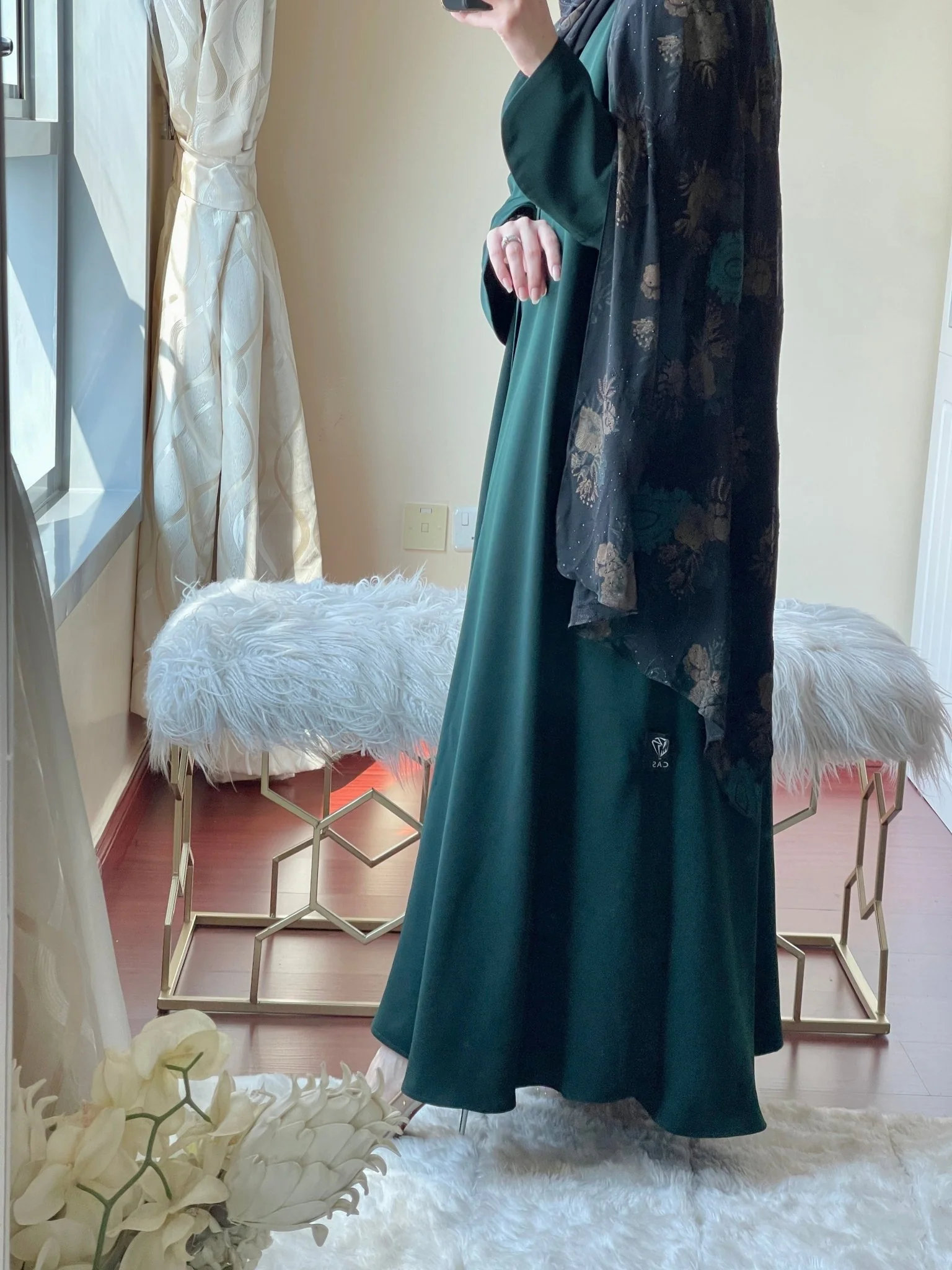 C RTW Green Abaya Set - Image 4
