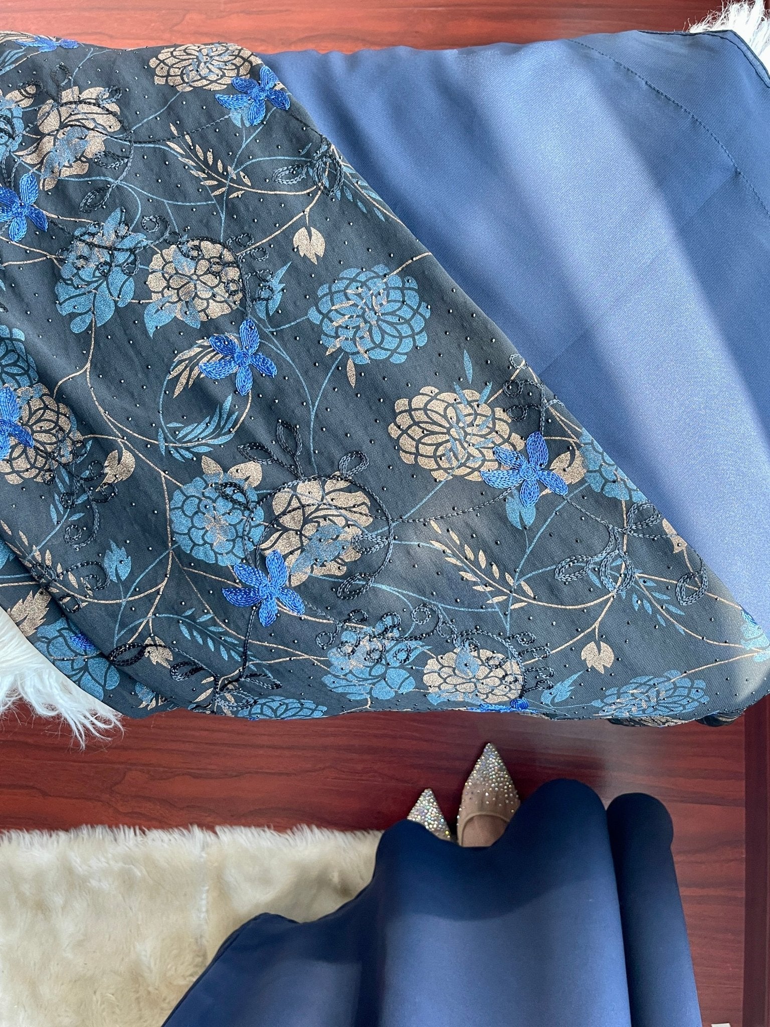 C-Two-Sheila-Blue-Abaya - Image 15