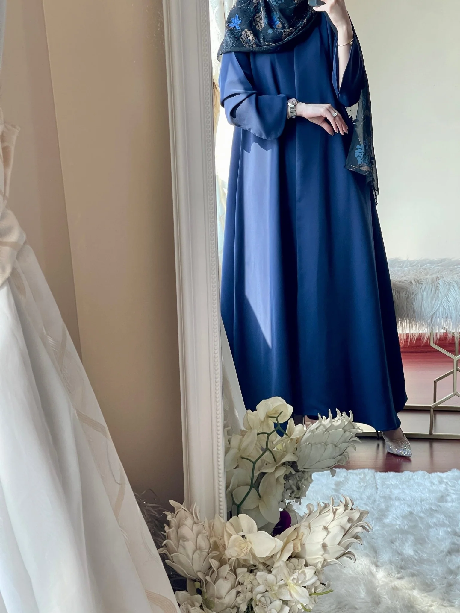 C-Two-Sheila-Blue-Abaya - Image 4