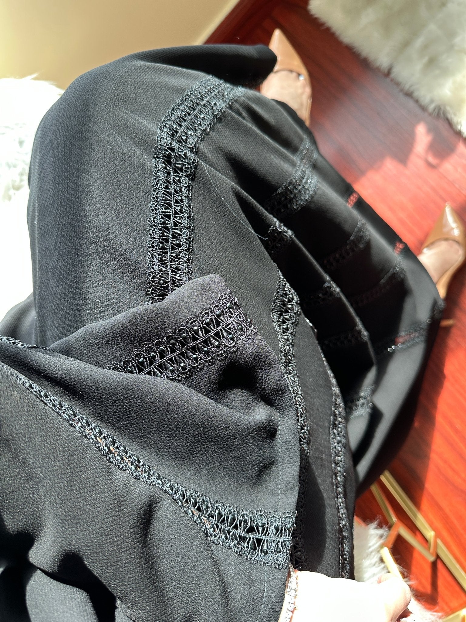 C-Black-Work-Abaya-75 - Image 6