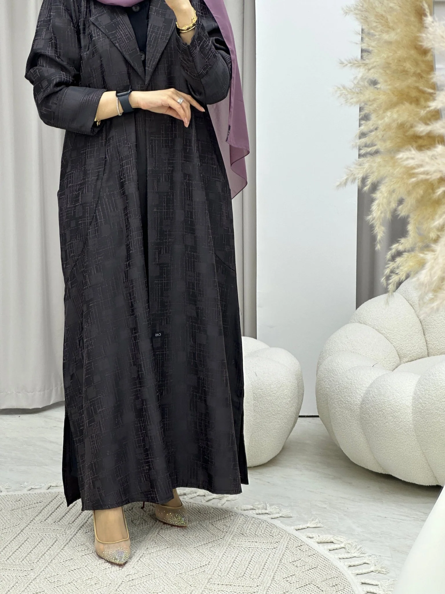 RTW Purple Coat Winter Abaya - Image 8